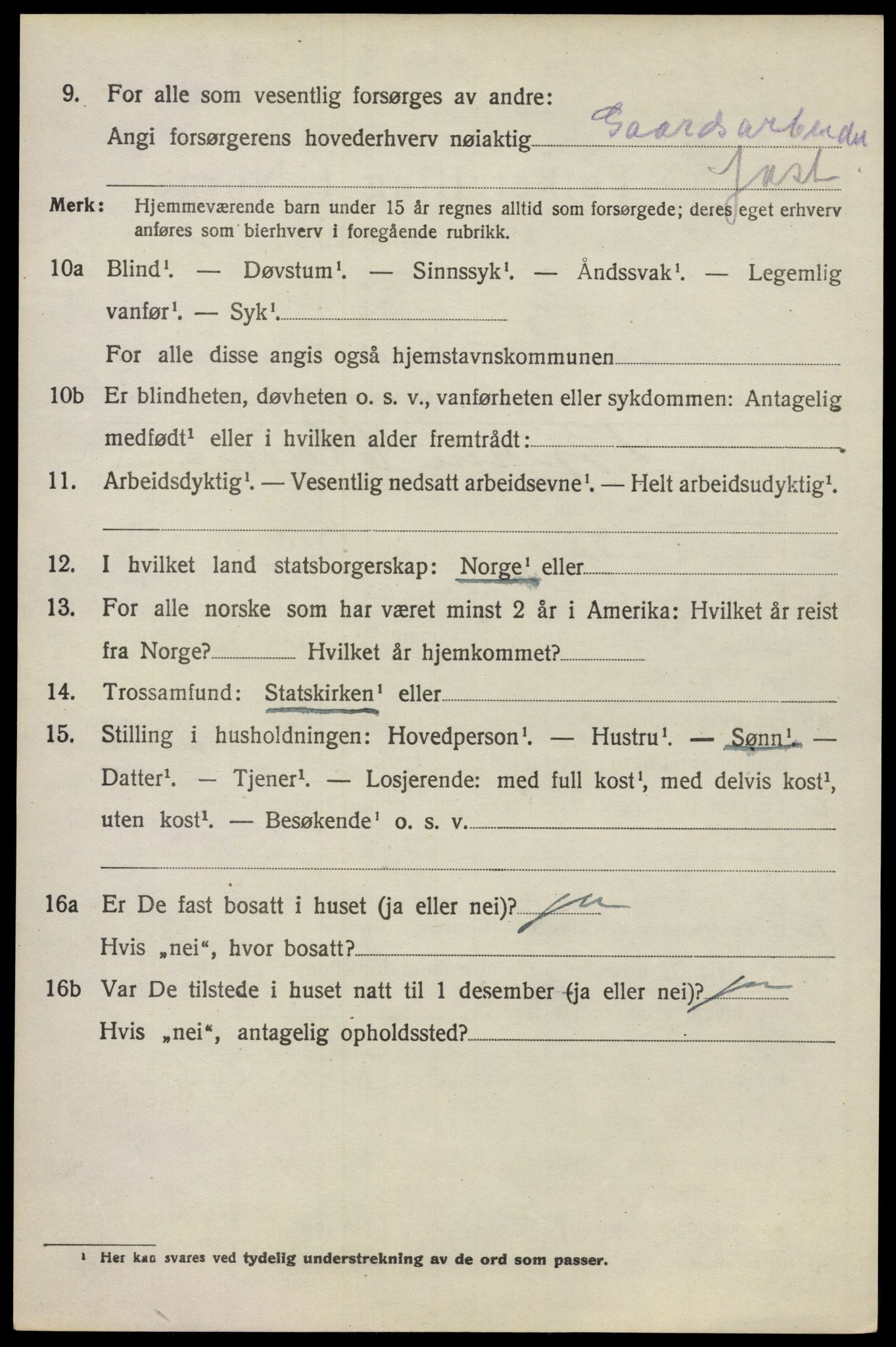 SAO, 1920 census for Asker, 1920, p. 14067