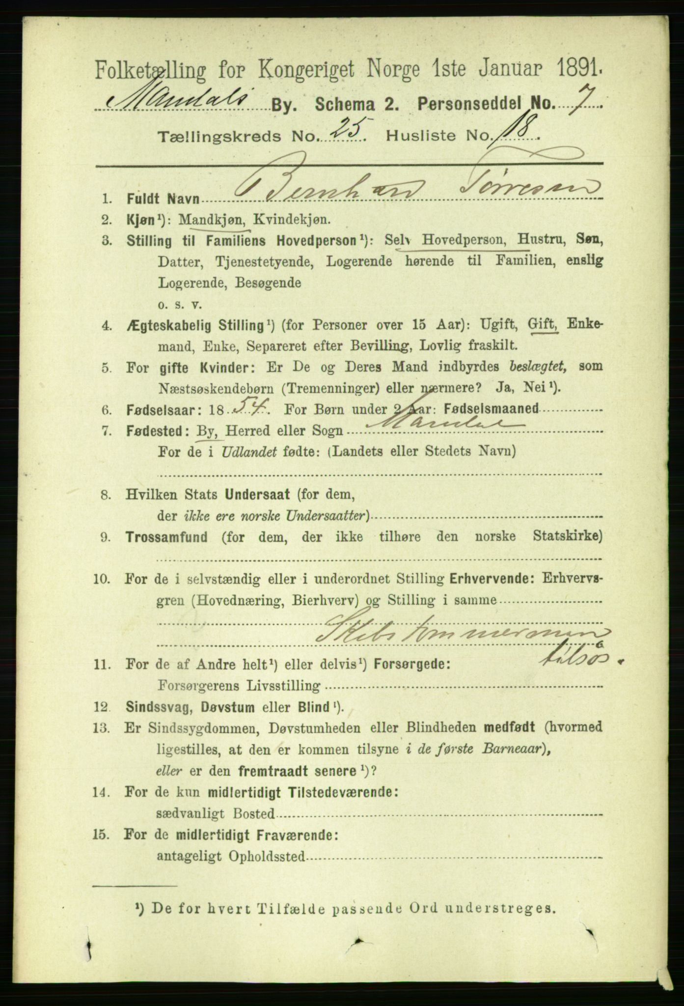 RA, 1891 census for 1002 Mandal, 1891, p. 4735