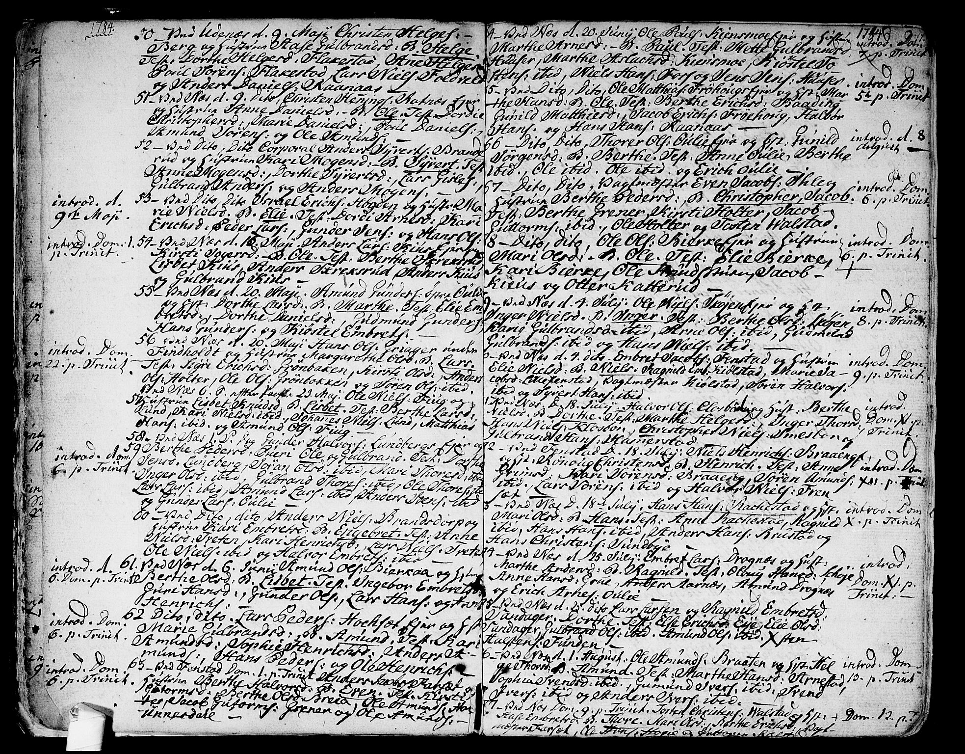 Nes prestekontor Kirkebøker, SAO/A-10410/F/Fa/L0004: Parish register (official) no. I 4, 1781-1816, p. 11
