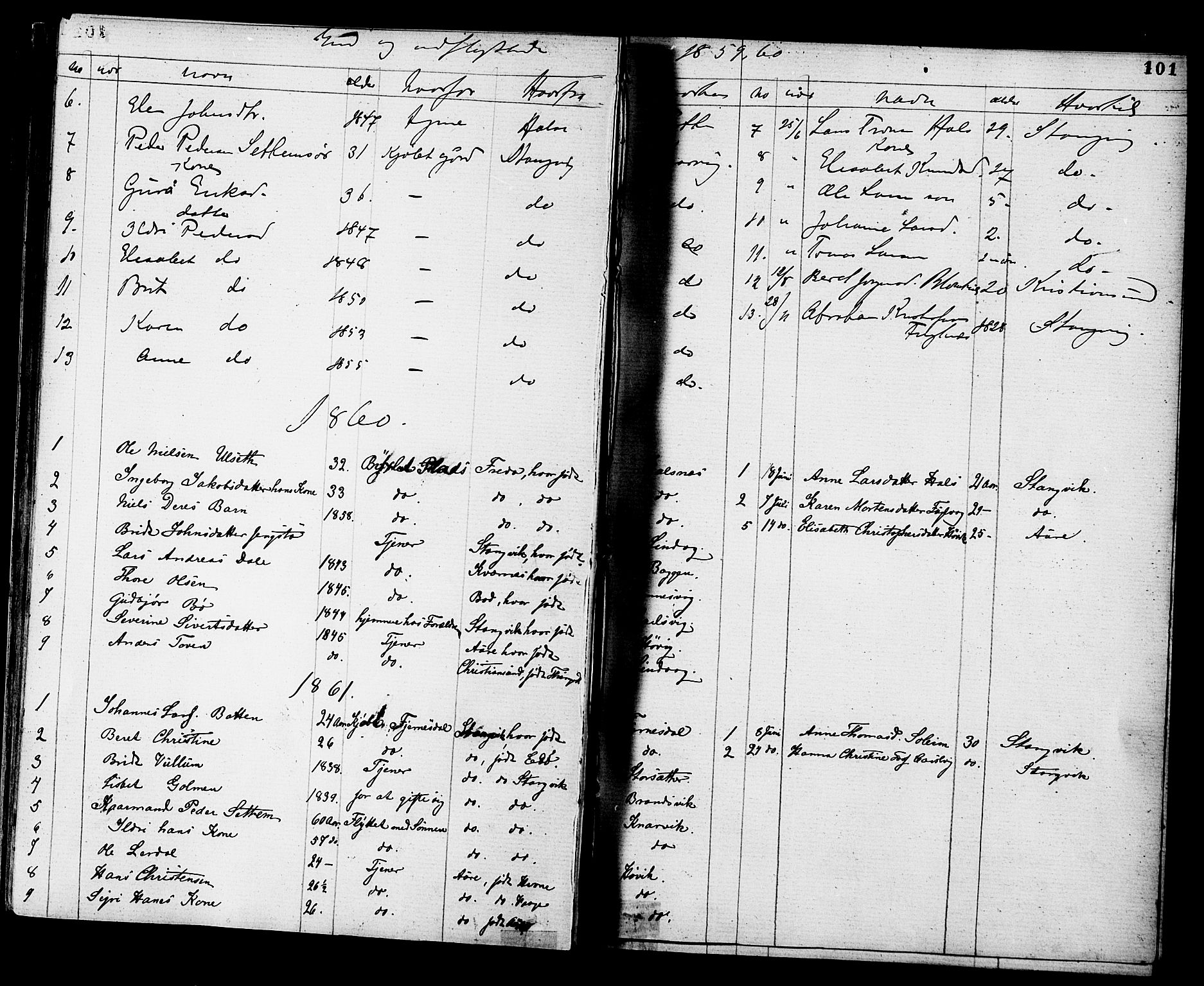 Ministerialprotokoller, klokkerbøker og fødselsregistre - Møre og Romsdal, AV/SAT-A-1454/577/L0894: Parish register (official) no. 577A01, 1850-1874, p. 101