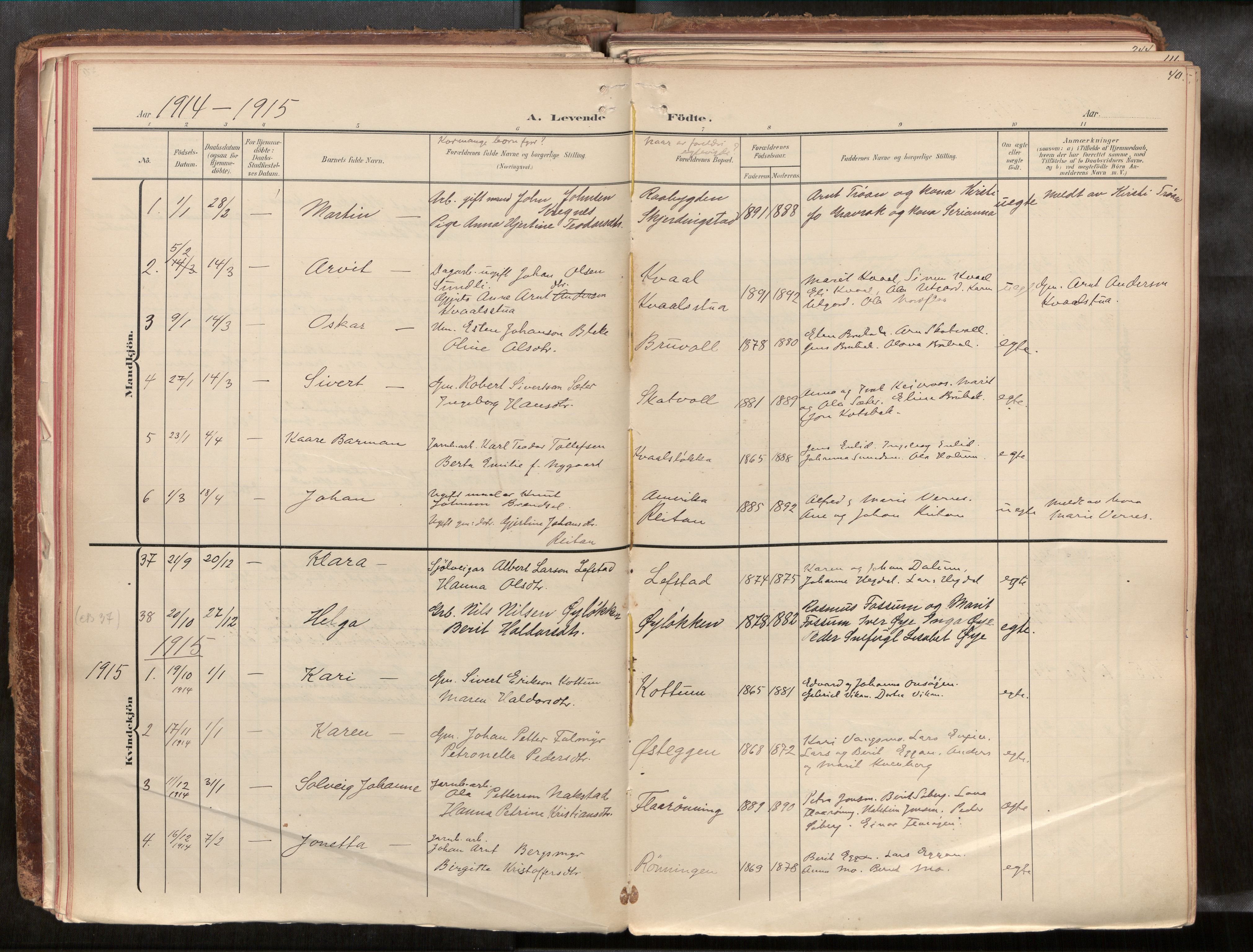 Ministerialprotokoller, klokkerbøker og fødselsregistre - Sør-Trøndelag, SAT/A-1456/691/L1085b: Parish register (official) no. 691A18, 1908-1930, p. 40