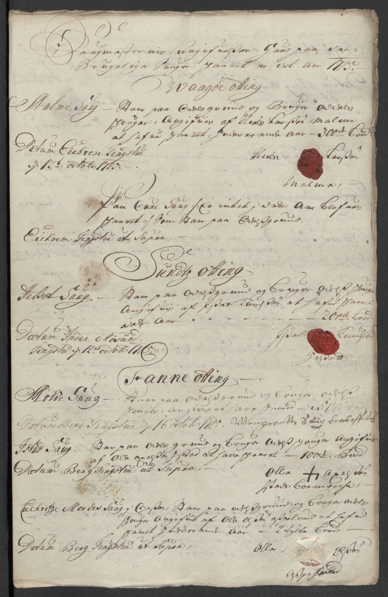 Rentekammeret inntil 1814, Reviderte regnskaper, Fogderegnskap, RA/EA-4092/R55/L3656: Fogderegnskap Romsdal, 1703-1705, p. 425