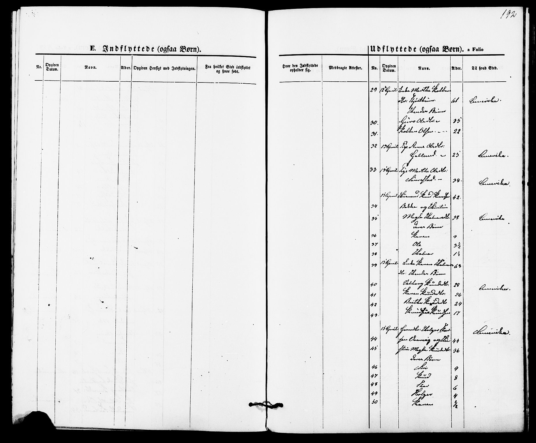 Suldal sokneprestkontor, AV/SAST-A-101845/01/IV/L0010: Parish register (official) no. A 10, 1869-1878, p. 192