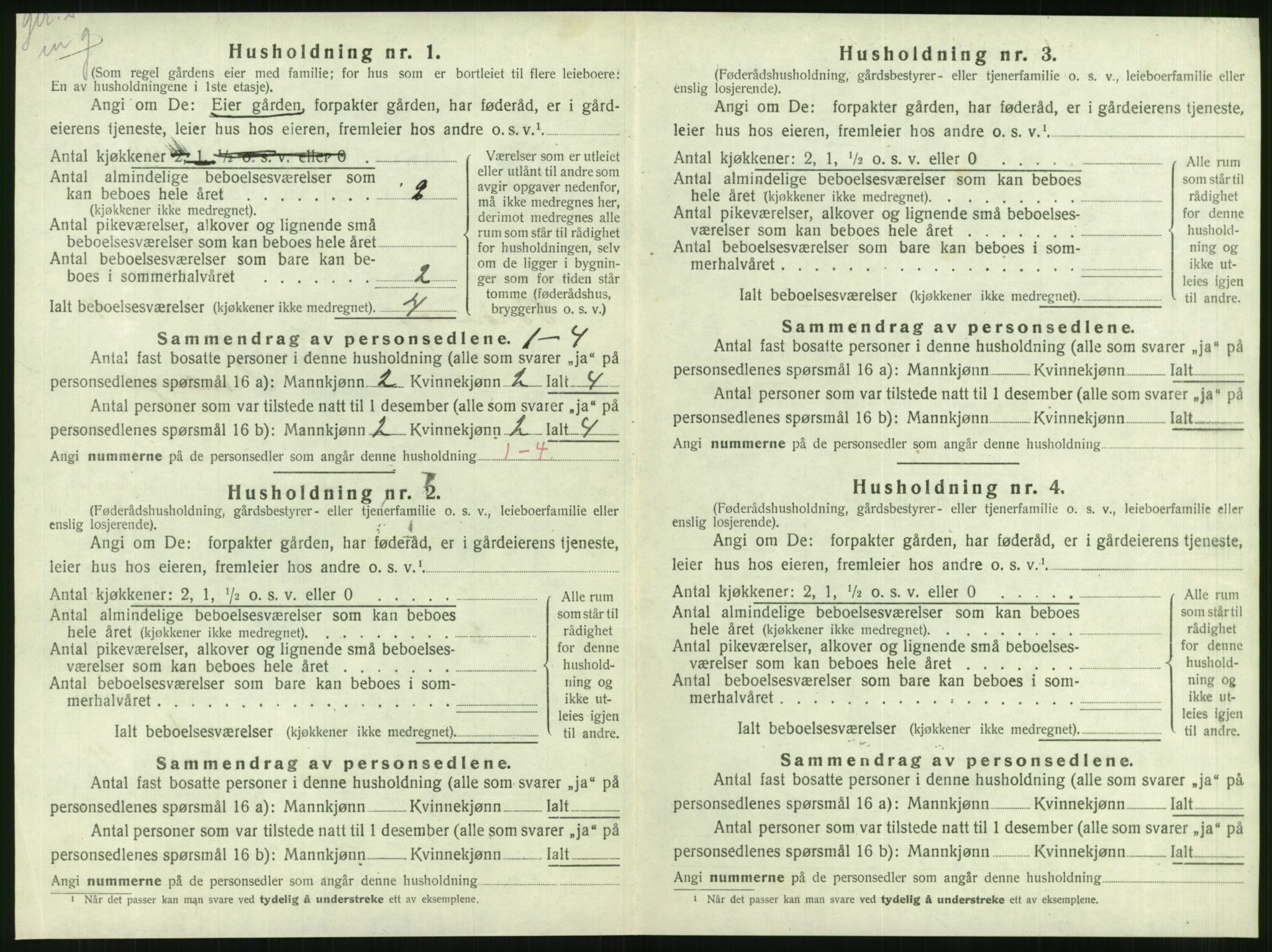 SAT, 1920 census for Brønnøy, 1920, p. 349