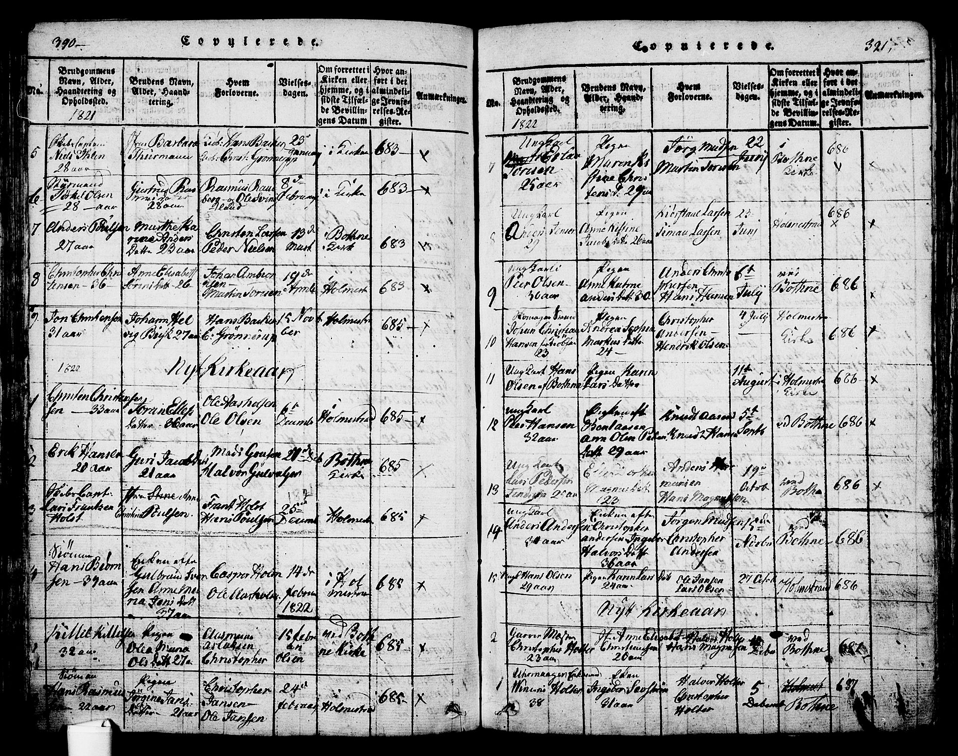 Holmestrand kirkebøker, SAKO/A-346/G/Ga/L0001: Parish register (copy) no. 1, 1814-1848, p. 390-391