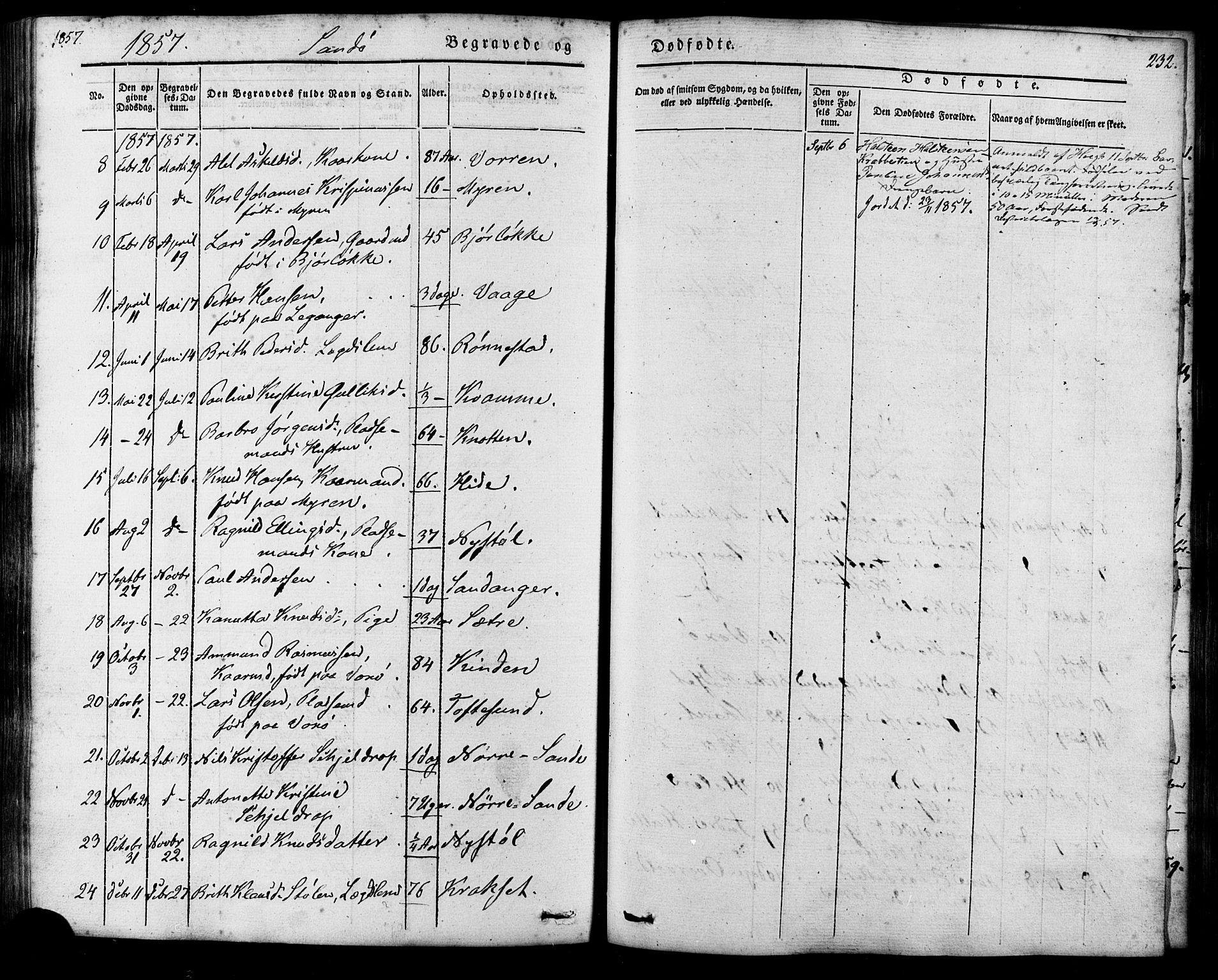 Ministerialprotokoller, klokkerbøker og fødselsregistre - Møre og Romsdal, AV/SAT-A-1454/503/L0034: Parish register (official) no. 503A02, 1841-1884, p. 232