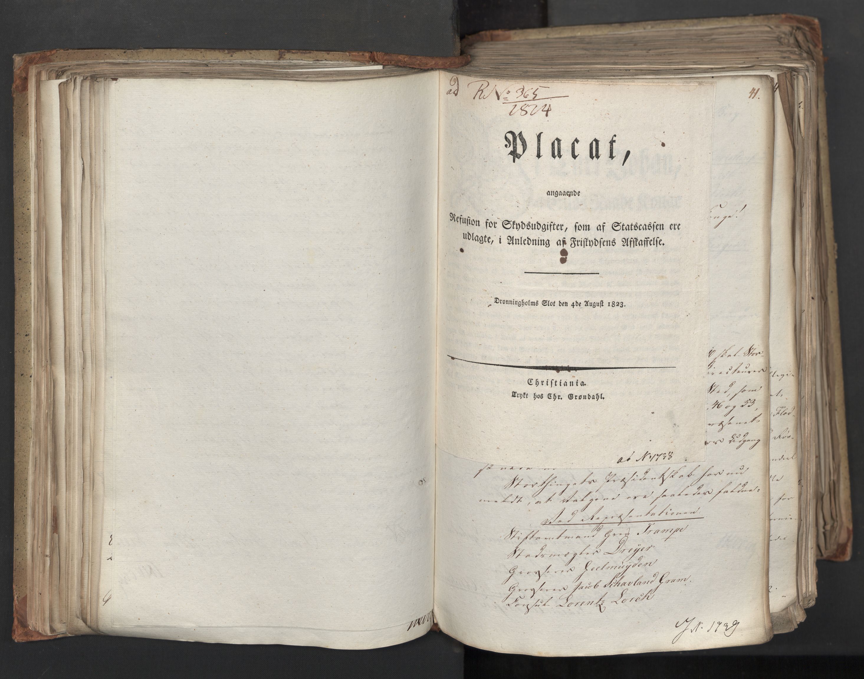 Statsrådsavdelingen i Stockholm, AV/RA-S-1003/D/Da/L0039: Regjeringsinnstillinger nr. 1661-1946, 1824, p. 189