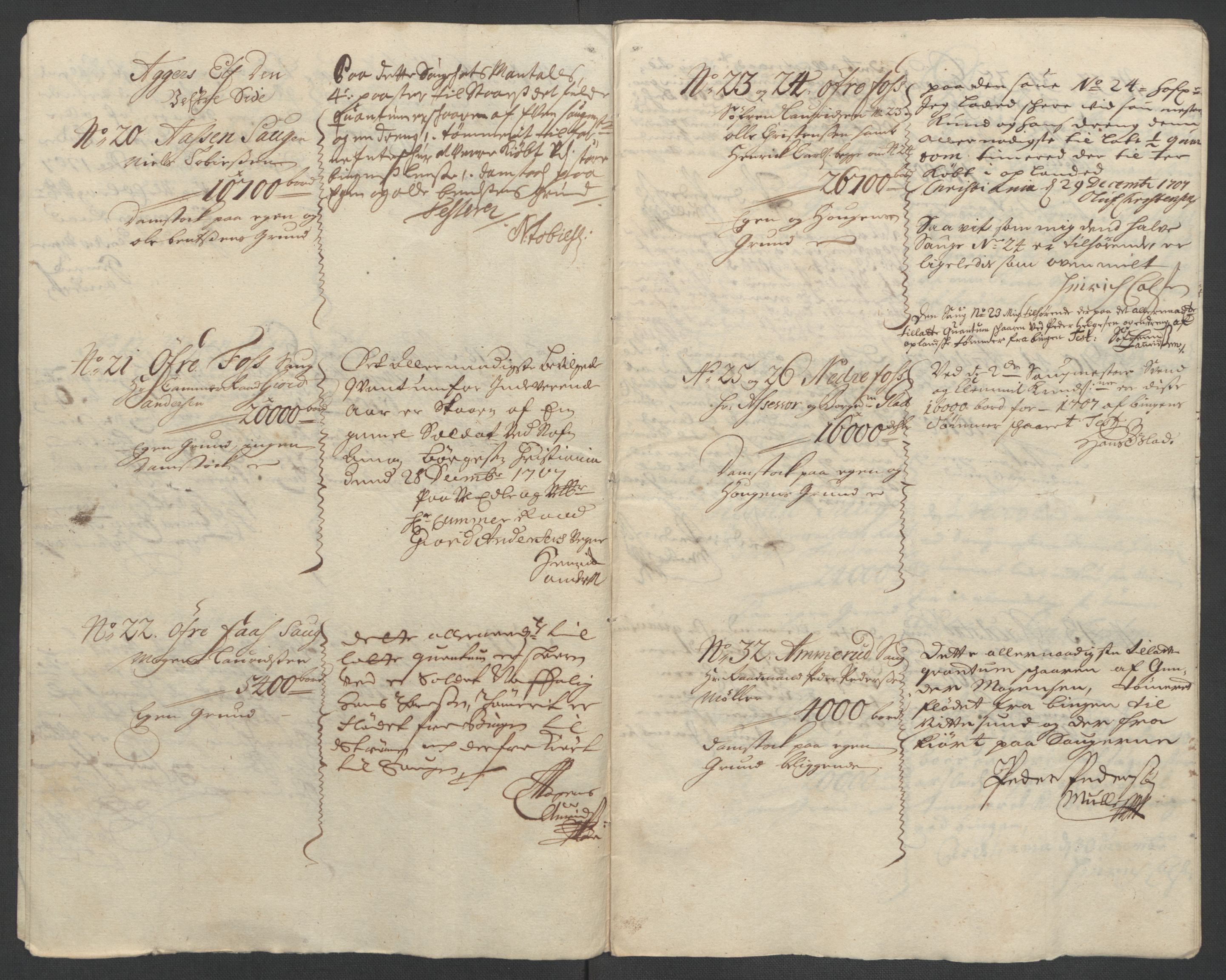 Rentekammeret inntil 1814, Reviderte regnskaper, Fogderegnskap, AV/RA-EA-4092/R10/L0447: Fogderegnskap Aker og Follo, 1707-1709, p. 107