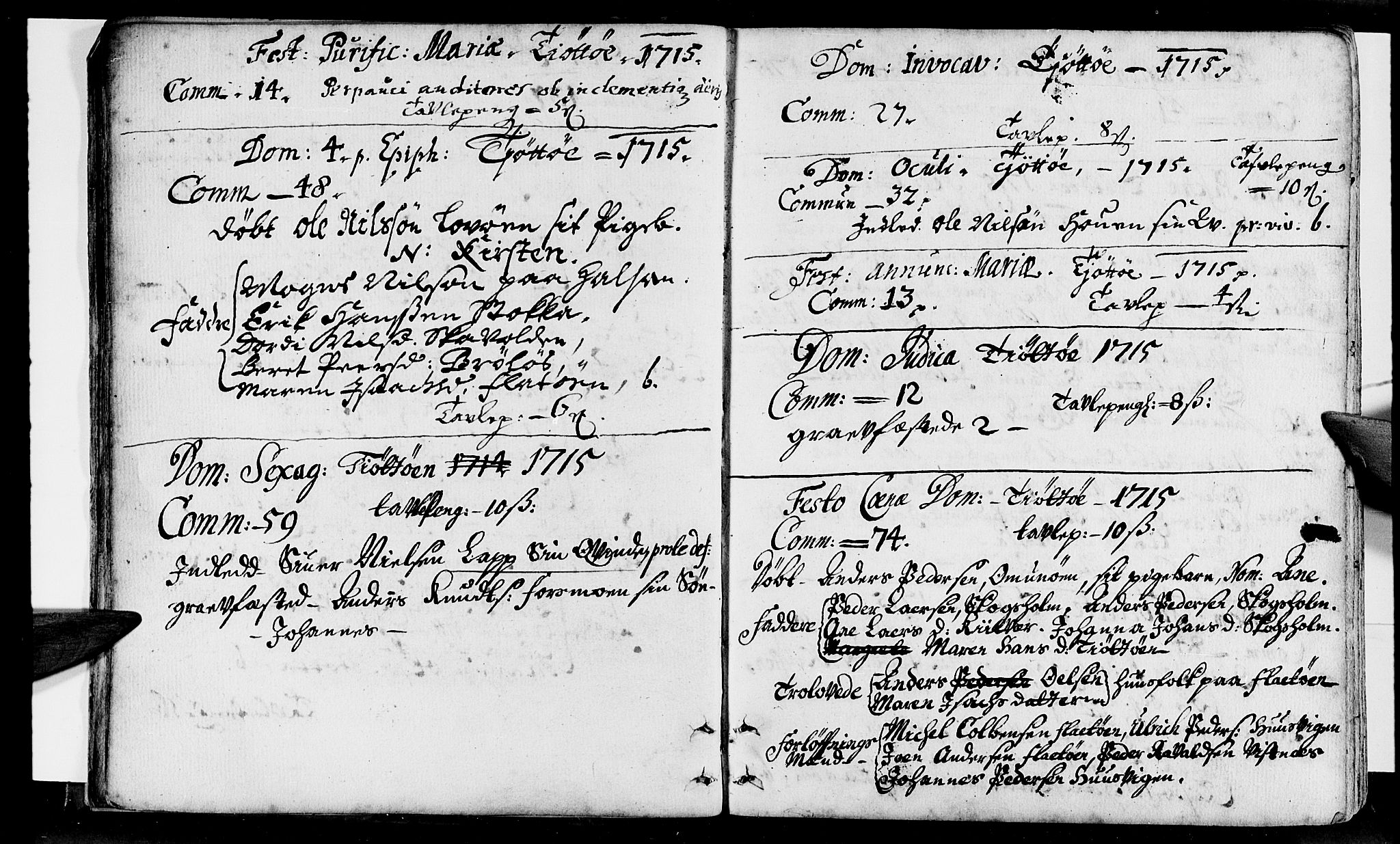 Ministerialprotokoller, klokkerbøker og fødselsregistre - Nordland, AV/SAT-A-1459/817/L0259: Parish register (official) no. 817A01, 1714-1737