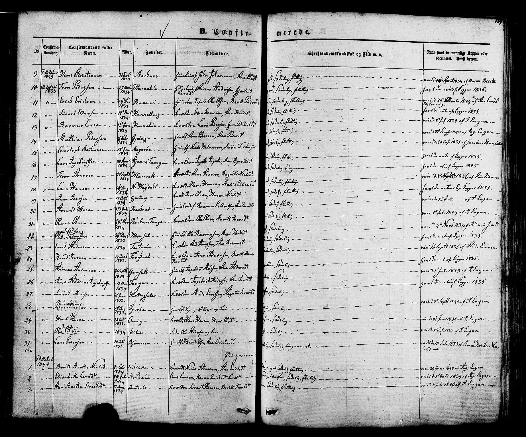 Ministerialprotokoller, klokkerbøker og fødselsregistre - Møre og Romsdal, AV/SAT-A-1454/560/L0719: Parish register (official) no. 560A03, 1845-1872, p. 139