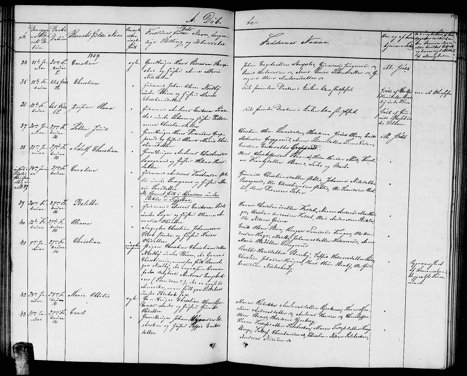 Høland prestekontor Kirkebøker, AV/SAO-A-10346a/G/Ga/L0004: Parish register (copy) no. I 4, 1854-1862, p. 95