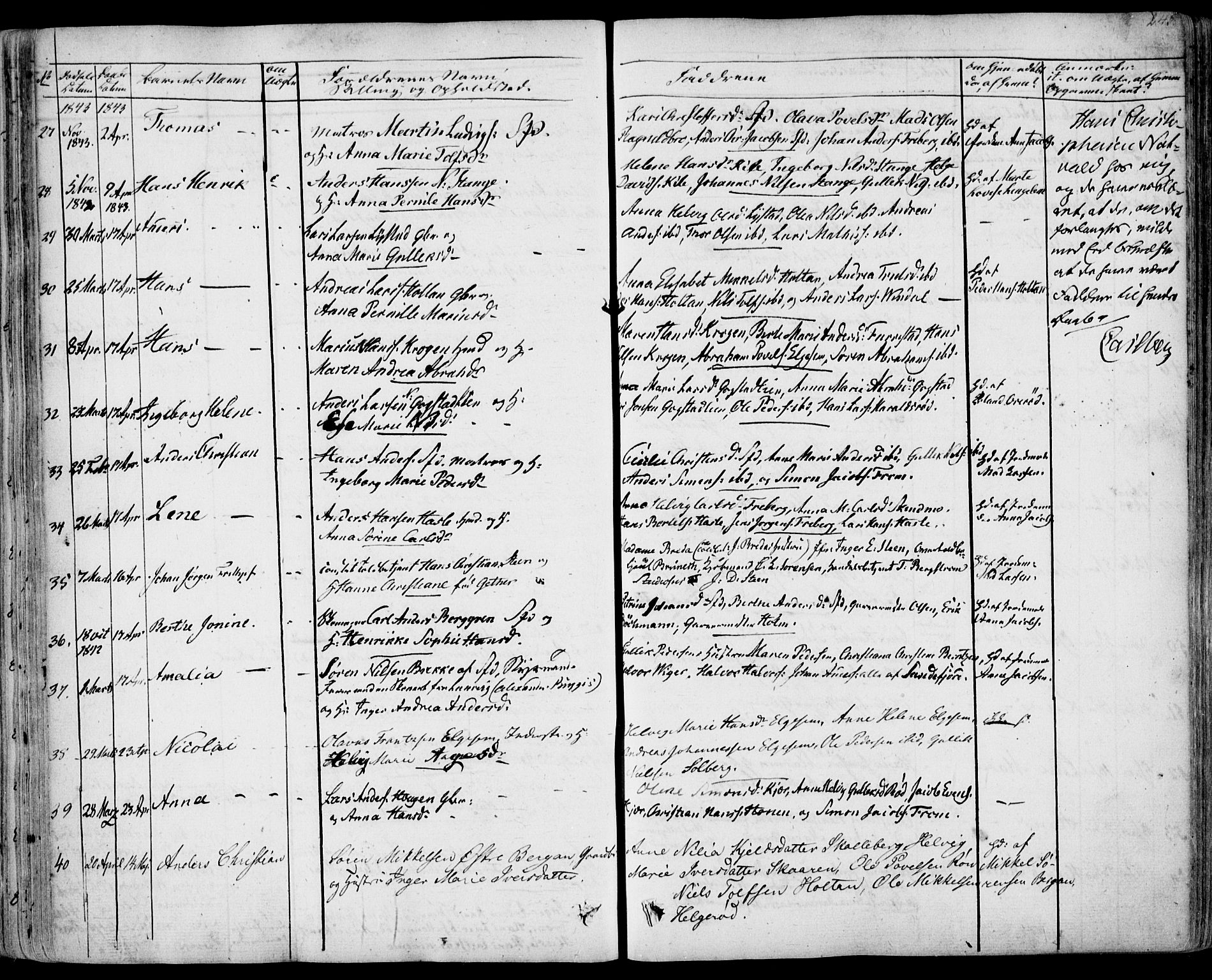 Sandar kirkebøker, SAKO/A-243/F/Fa/L0005: Parish register (official) no. 5, 1832-1847, p. 244-245
