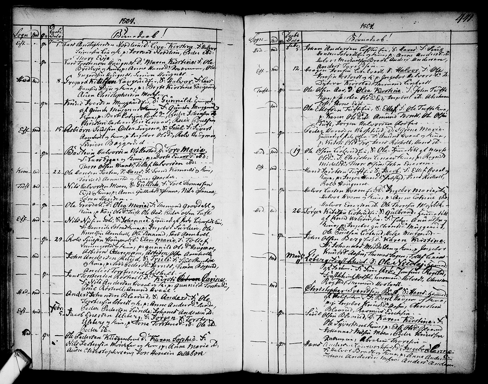 Sandsvær kirkebøker, AV/SAKO-A-244/F/Fa/L0002a: Parish register (official) no. I 2, 1725-1809, p. 441