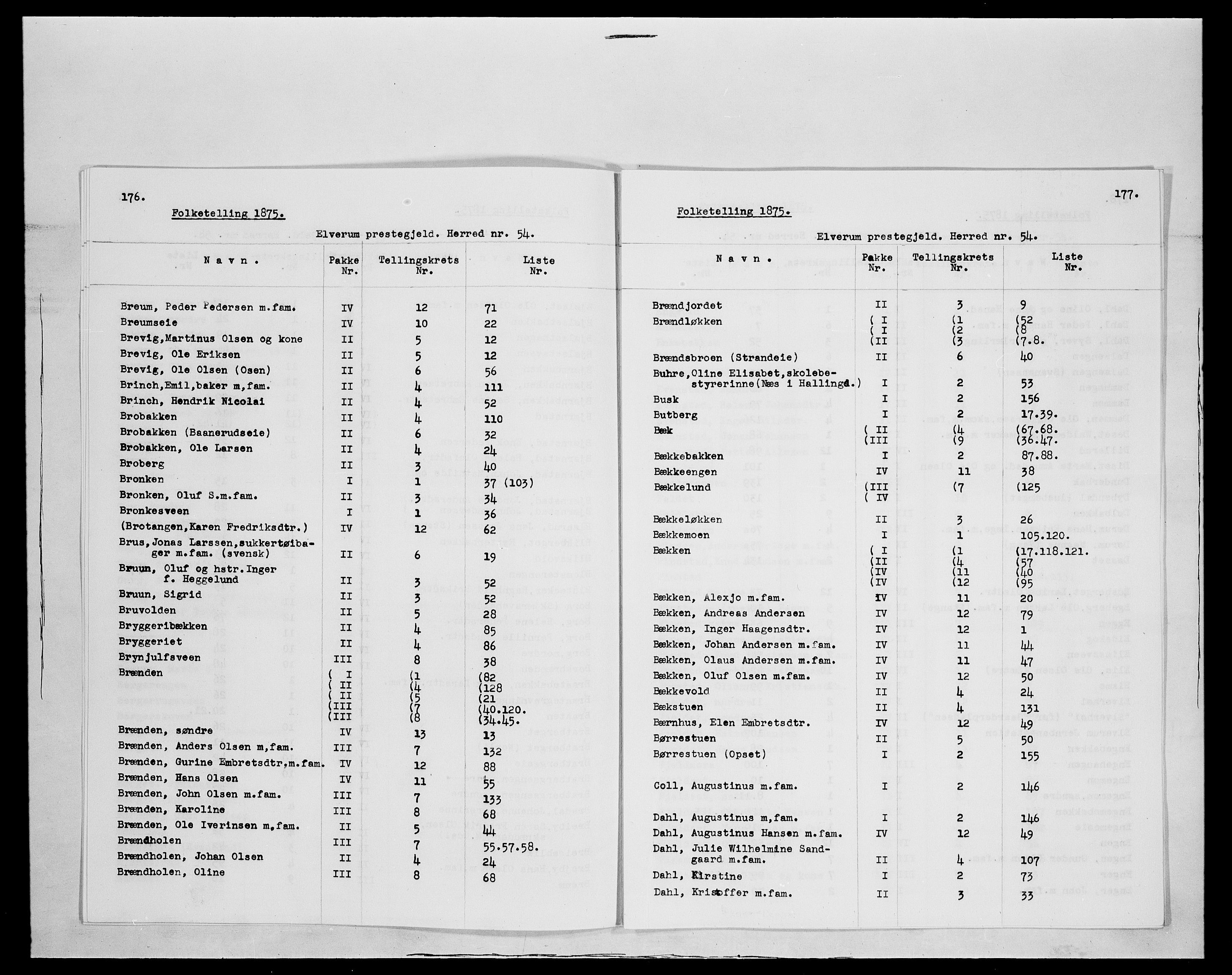 SAH, 1875 census for 0427P Elverum, 1875, p. 3