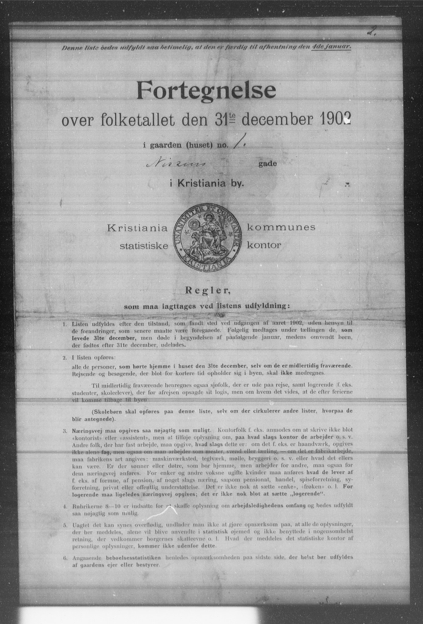 OBA, Municipal Census 1902 for Kristiania, 1902, p. 13480