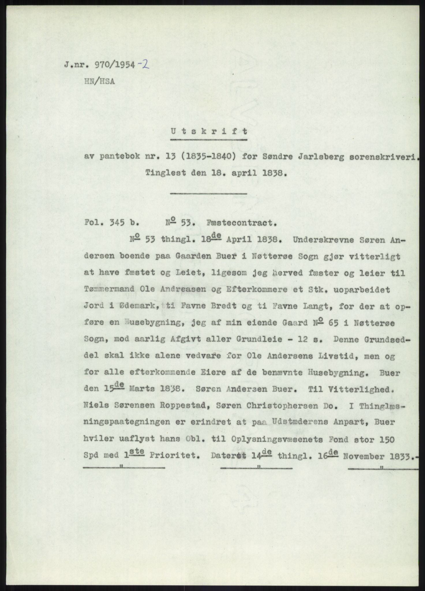 Statsarkivet i Kongsberg, SAKO/A-0001, 1954-1955, p. 23