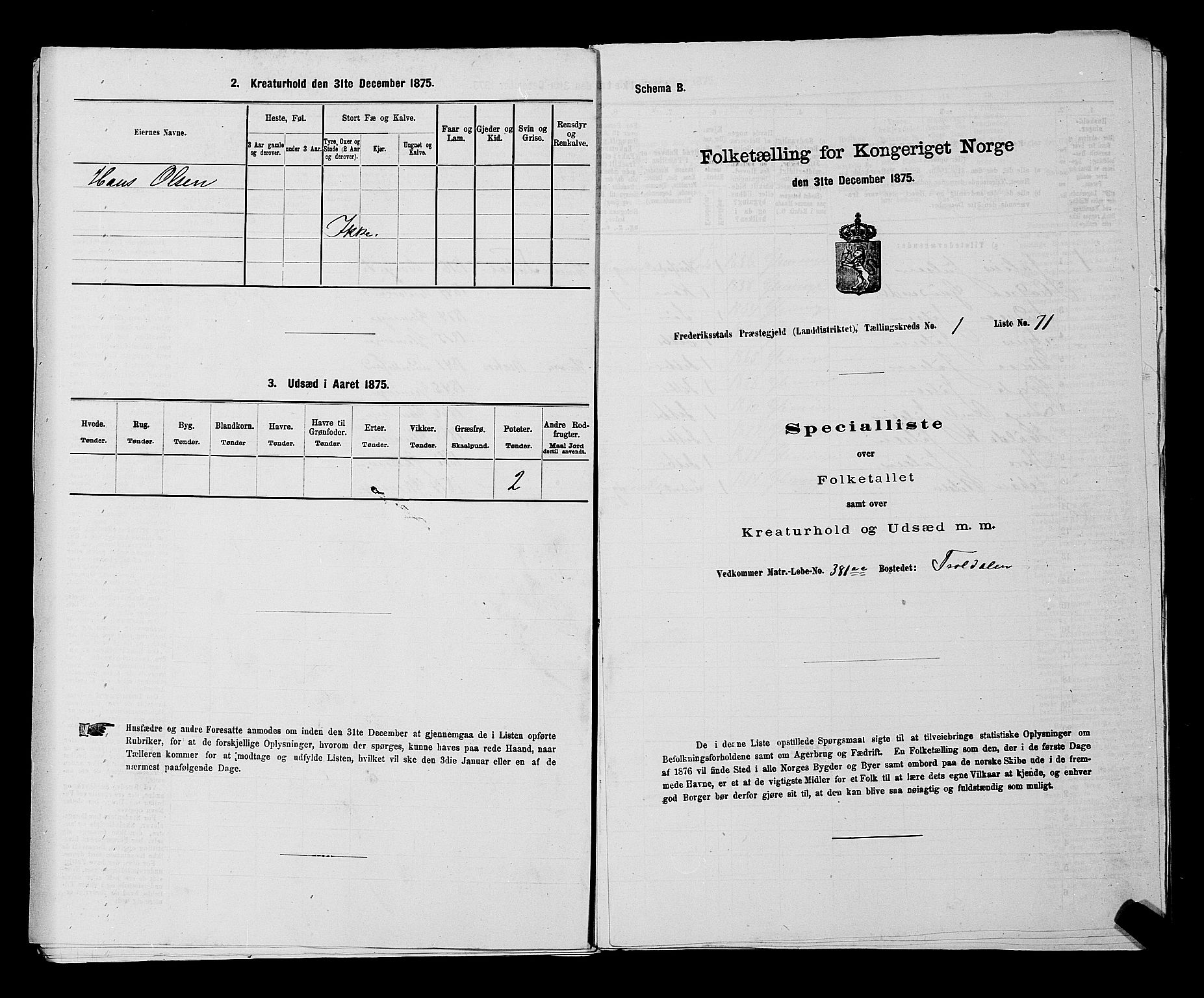 RA, 1875 census for 0132L Fredrikstad/Glemmen, 1875, p. 194