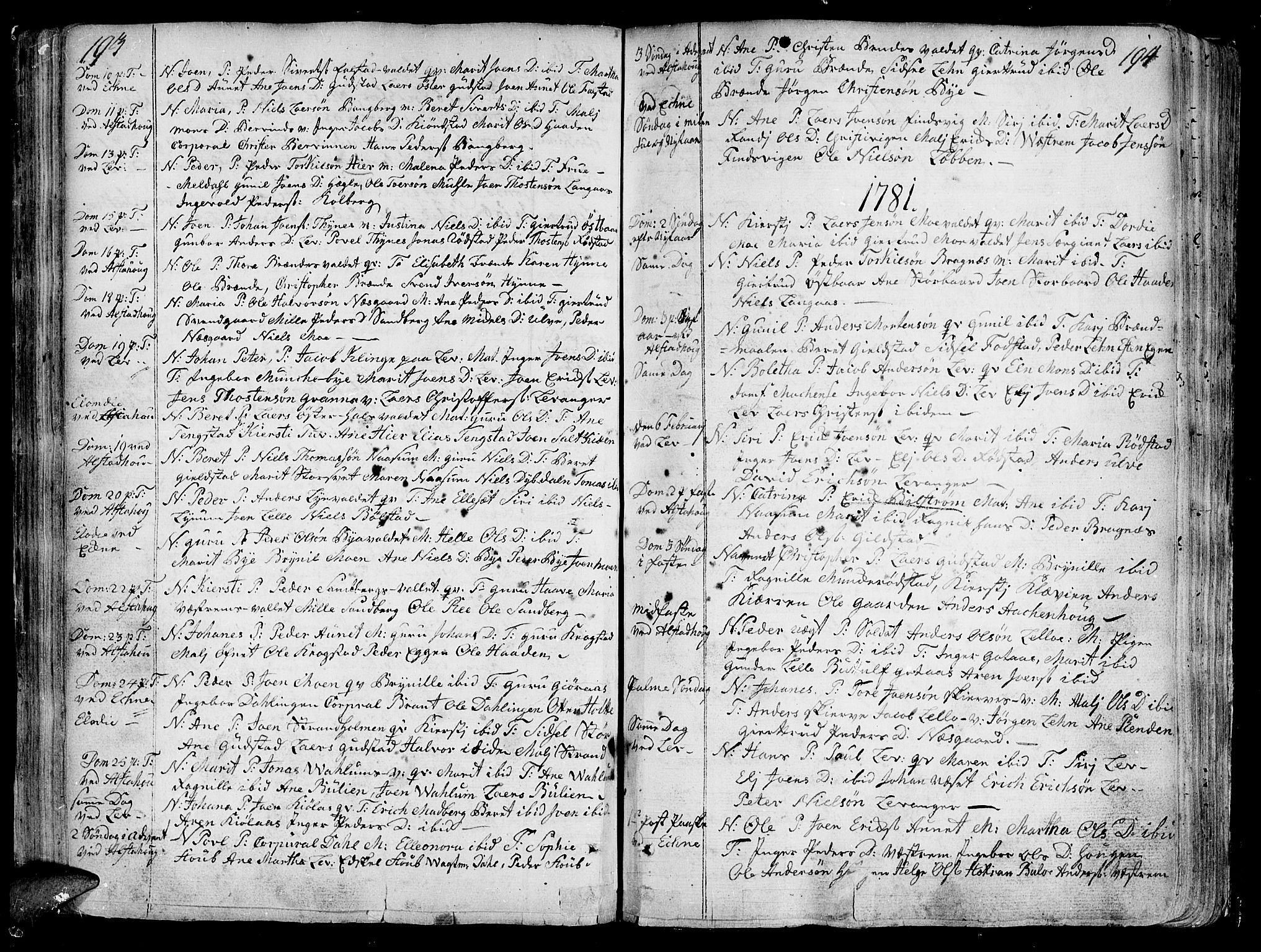 Ministerialprotokoller, klokkerbøker og fødselsregistre - Nord-Trøndelag, AV/SAT-A-1458/717/L0141: Parish register (official) no. 717A01, 1747-1803, p. 193-194