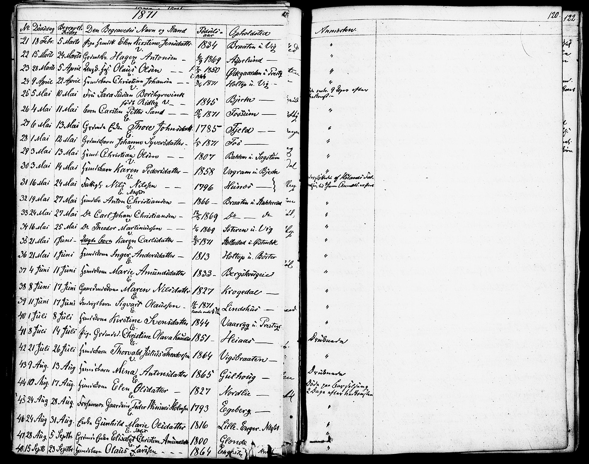 Enebakk prestekontor Kirkebøker, SAO/A-10171c/F/Fa/L0013: Parish register (official) no. I 13, 1832-1882, p. 120