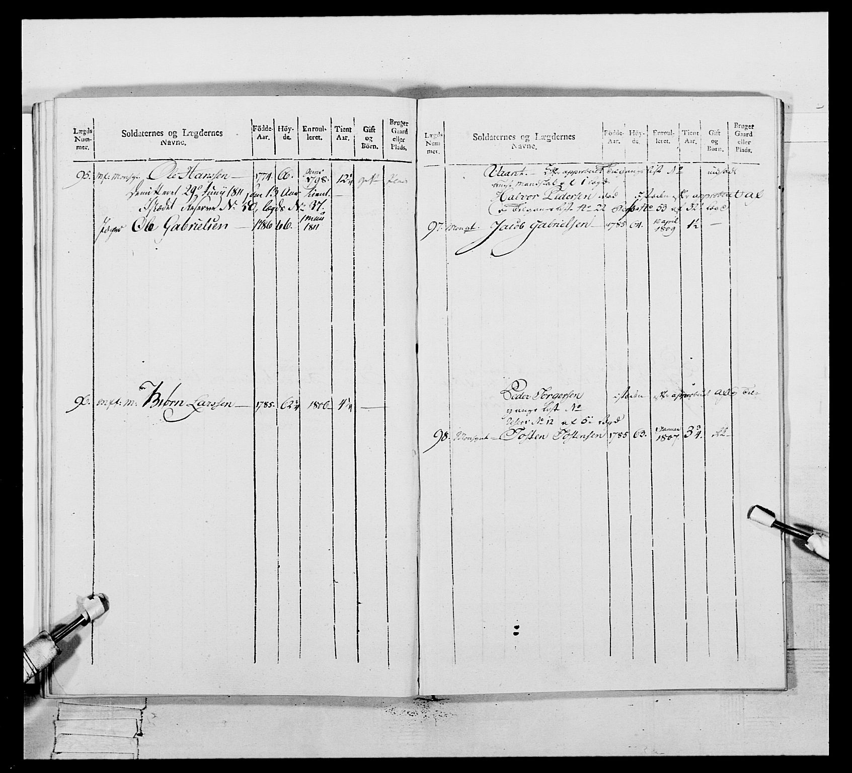 Generalitets- og kommissariatskollegiet, Det kongelige norske kommissariatskollegium, AV/RA-EA-5420/E/Eh/L0111: Vesterlenske nasjonale infanteriregiment, 1810, p. 374