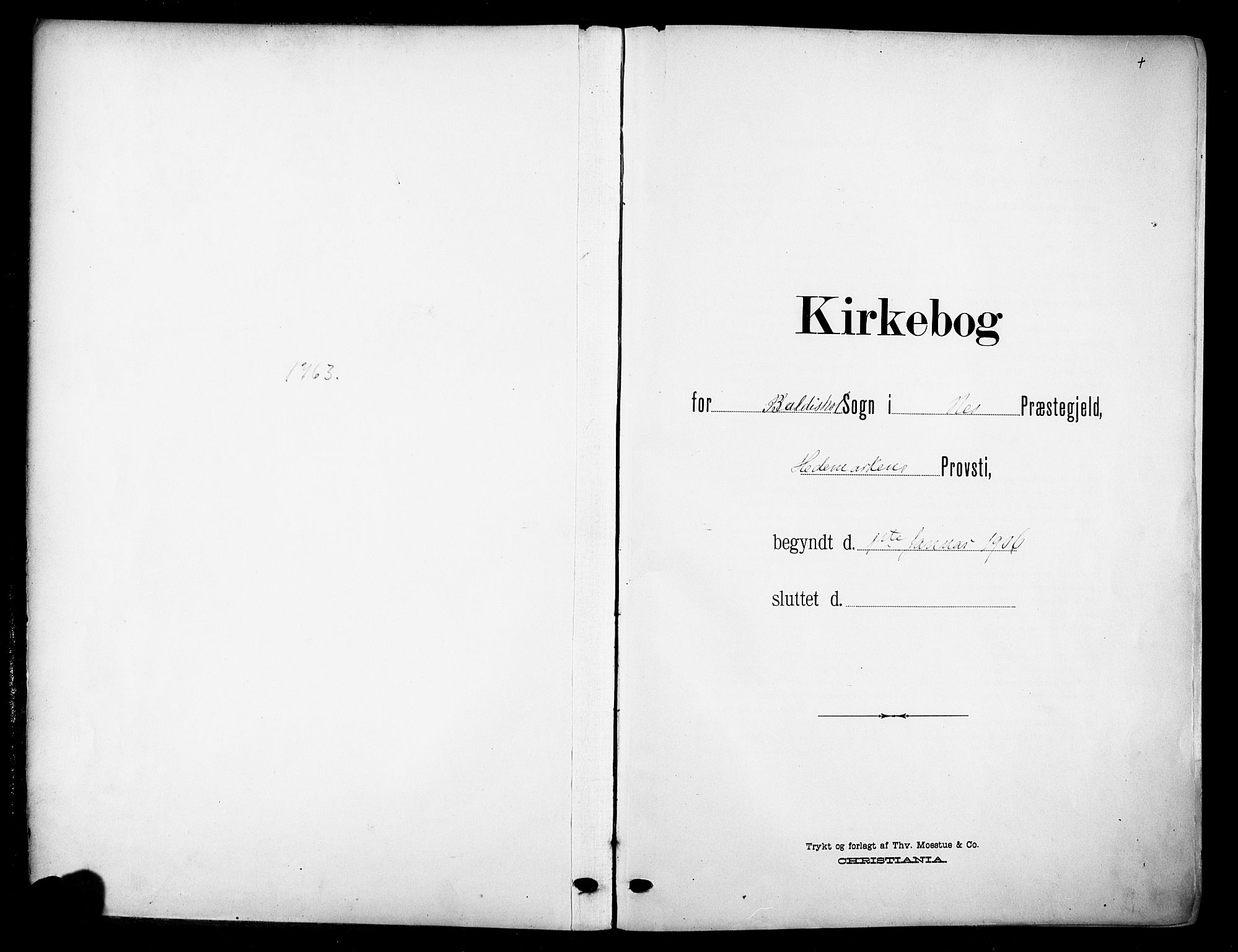 Nes prestekontor, Hedmark, SAH/PREST-020/K/Ka/L0013: Parish register (official) no. 13, 1906-1924