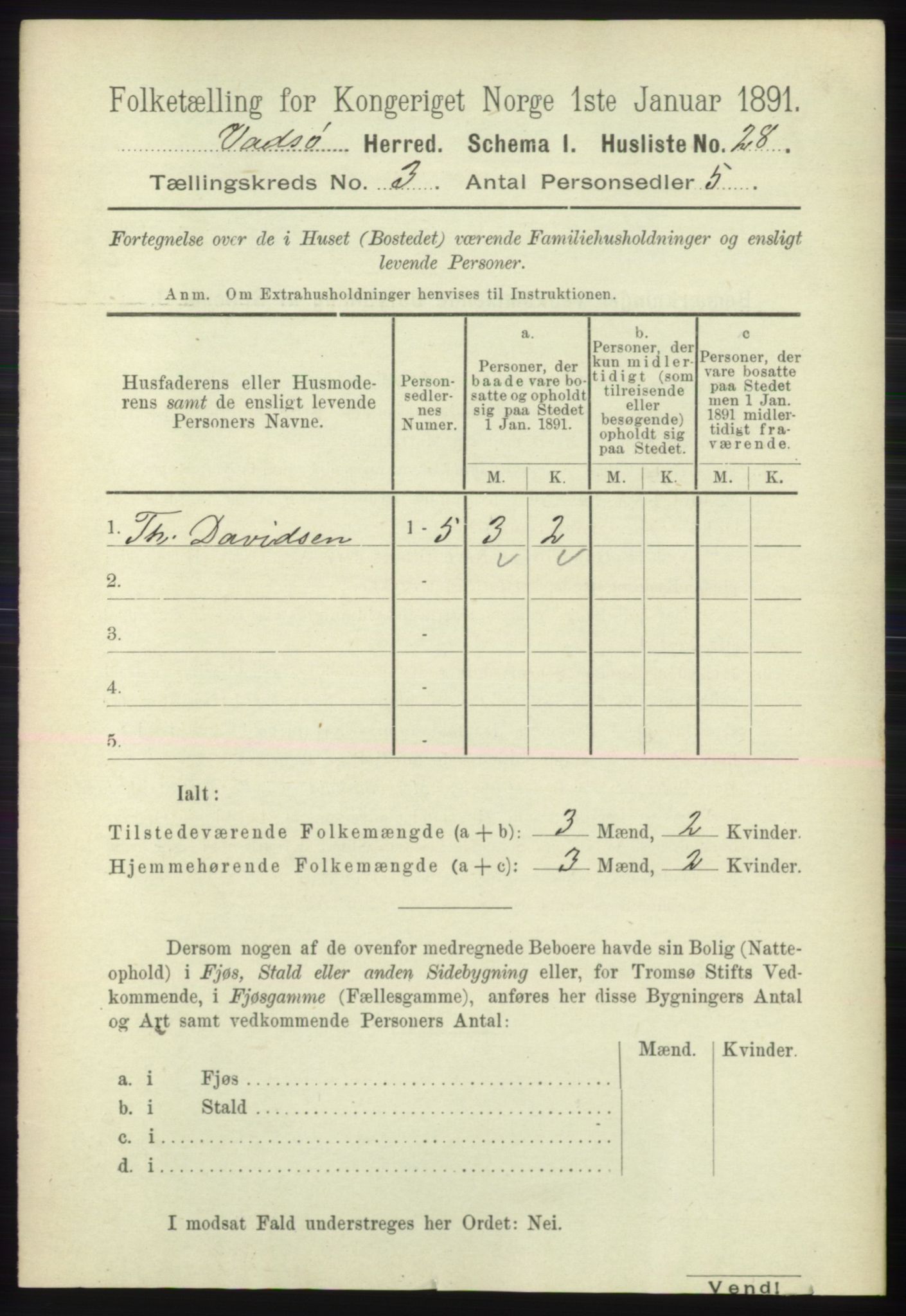 RA, 1891 census for 2029 Vadsø, 1891, p. 797