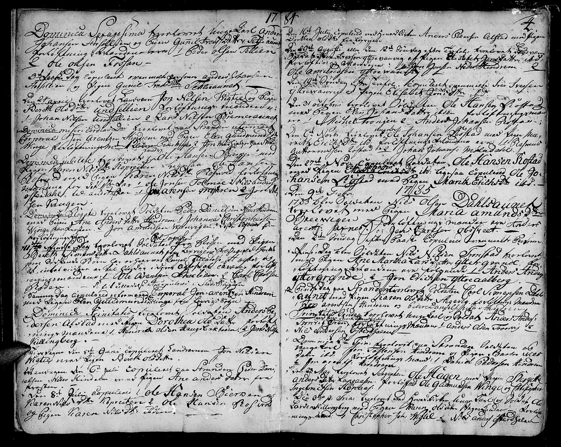 Ministerialprotokoller, klokkerbøker og fødselsregistre - Nord-Trøndelag, SAT/A-1458/701/L0004: Parish register (official) no. 701A04, 1783-1816, p. 4