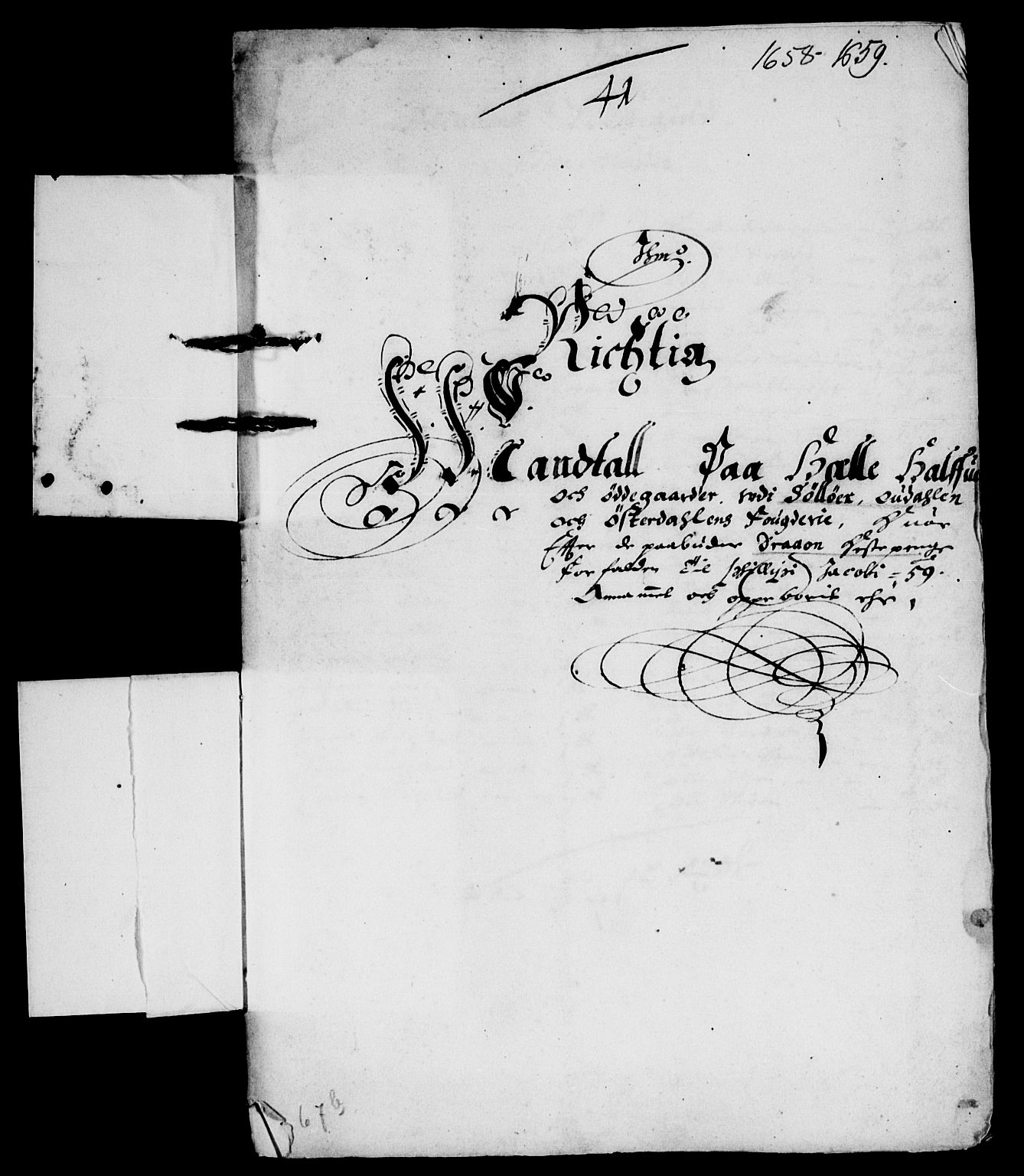 Rentekammeret inntil 1814, Reviderte regnskaper, Lensregnskaper, RA/EA-5023/R/Rb/Rba/L0248: Akershus len, 1658-1659