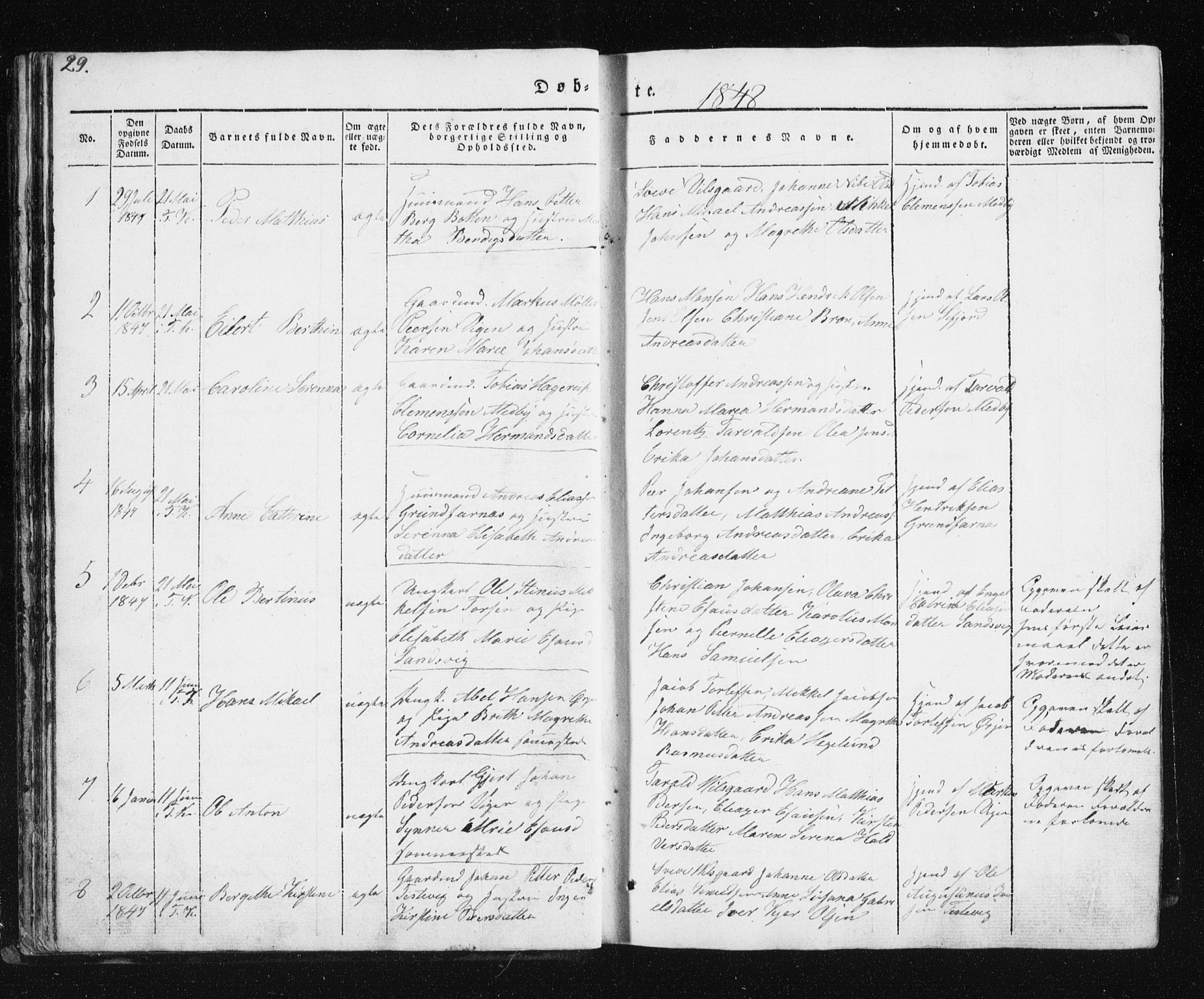 Berg sokneprestkontor, SATØ/S-1318/G/Ga/Gab/L0011klokker: Parish register (copy) no. 11, 1833-1878, p. 29