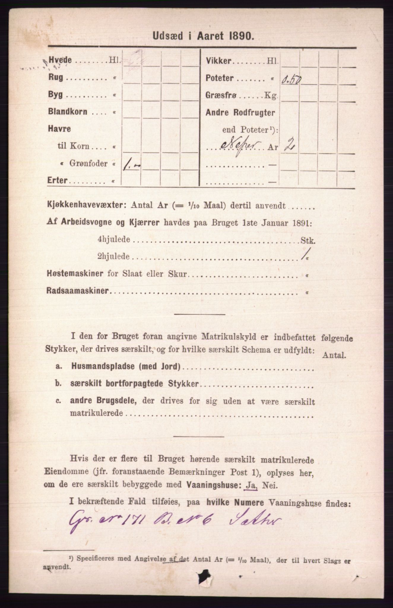 RA, 1891 census for 0438 Lille Elvedalen, 1891, p. 4991