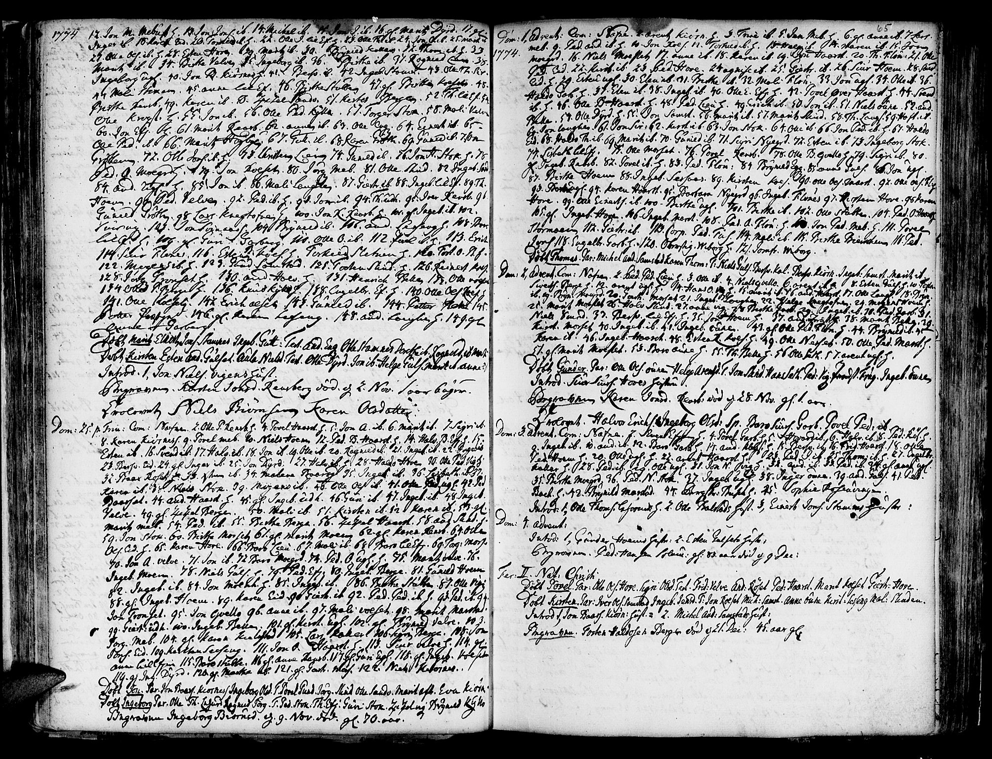 Ministerialprotokoller, klokkerbøker og fødselsregistre - Sør-Trøndelag, AV/SAT-A-1456/695/L1138: Parish register (official) no. 695A02 /1, 1757-1801, p. 65