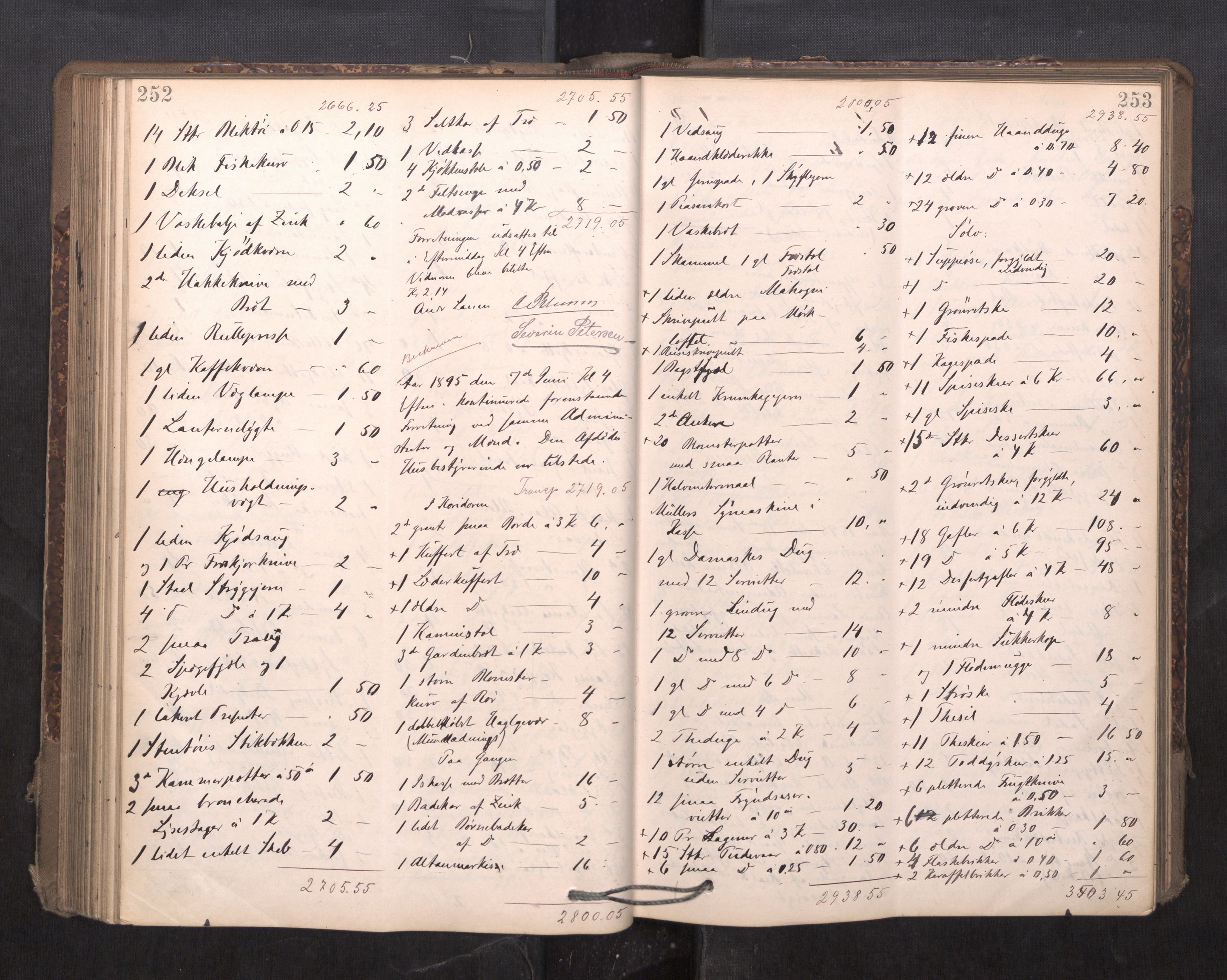 Trondheim byfogd, AV/SAT-A-0003/1/3/3C/L0015: Skifteregistreringsprotokoll - 24/2-21/3 (u/ register), 1893-1899, p. 252-253