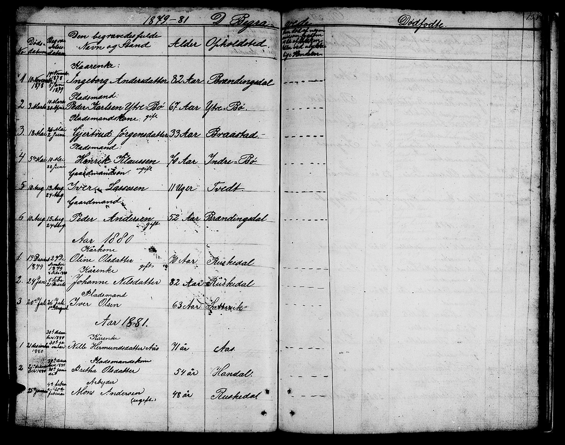 Hyllestad sokneprestembete, SAB/A-80401: Parish register (copy) no. B 1, 1854-1889, p. 134