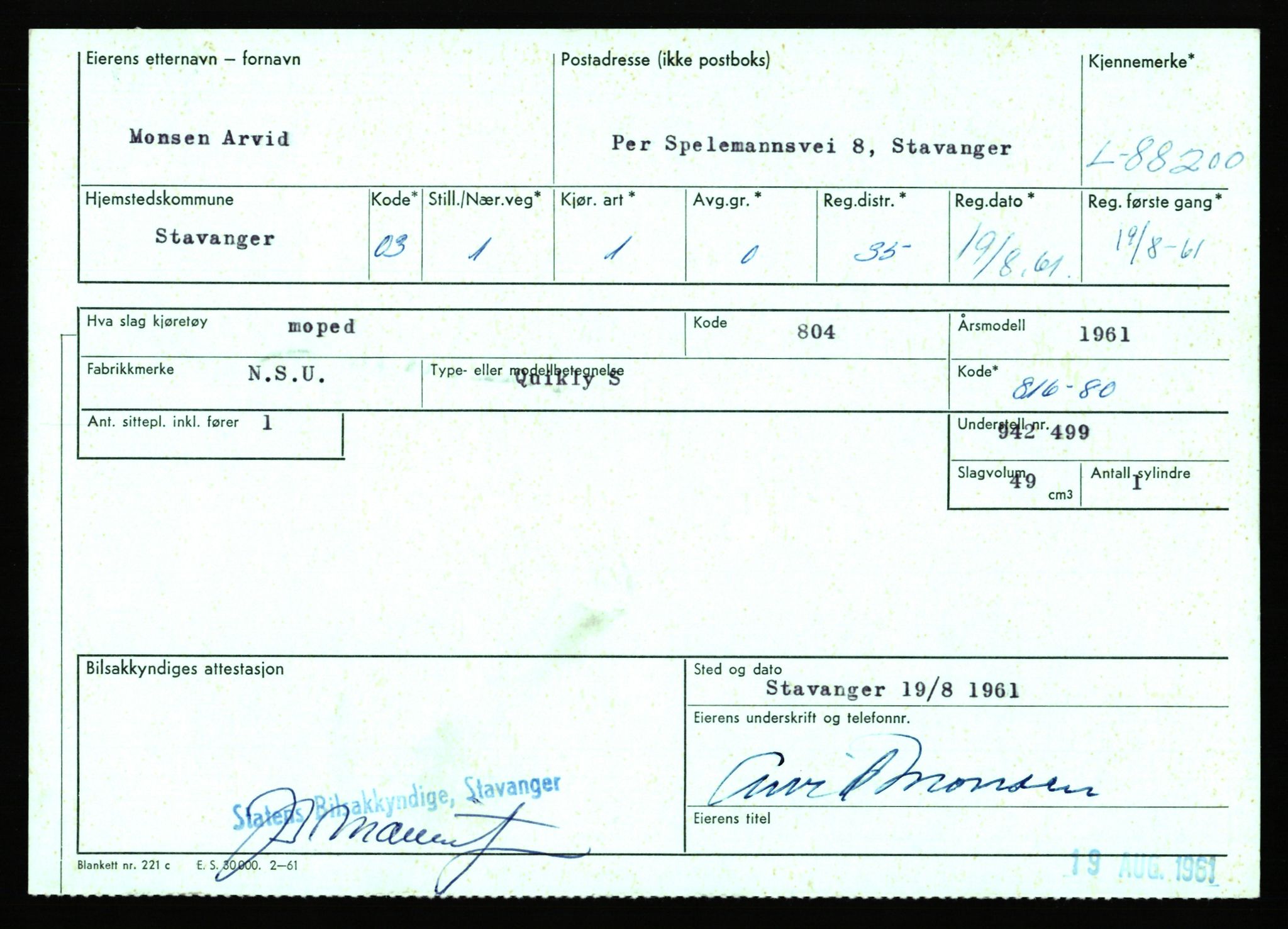 Stavanger trafikkstasjon, AV/SAST-A-101942/0/F/L0074: L-86500 - L-88799, 1930-1971, p. 1738