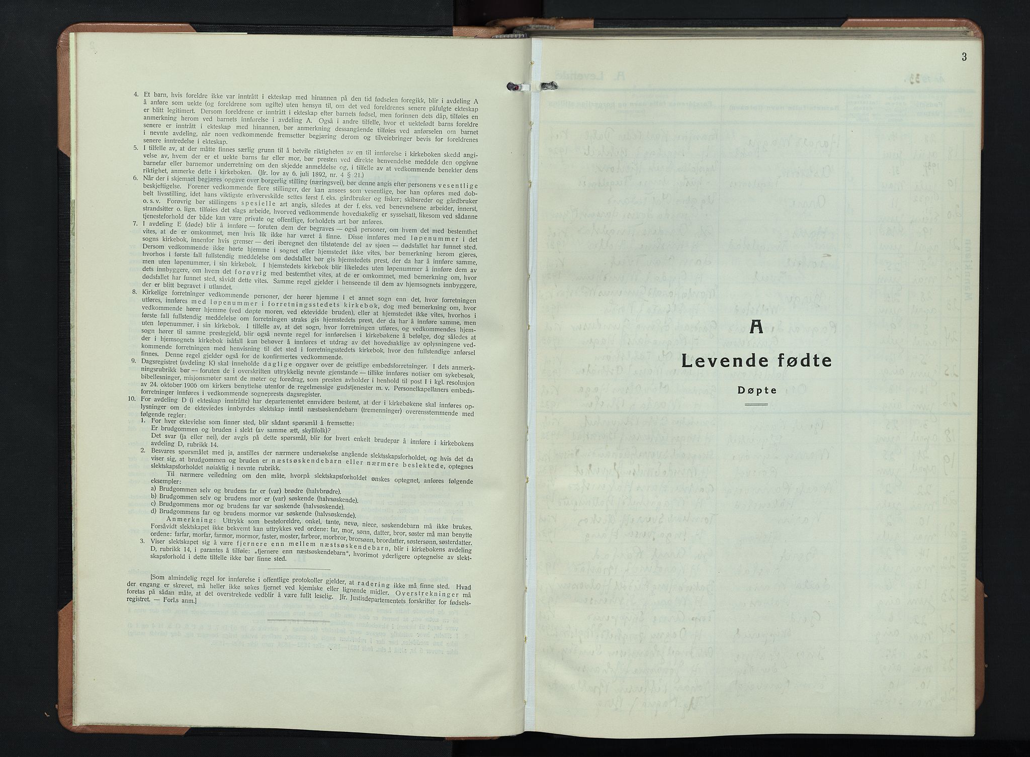 Lunner prestekontor, SAH/PREST-118/H/Ha/Hab/L0003: Parish register (copy) no. 3, 1933-1945, p. 3