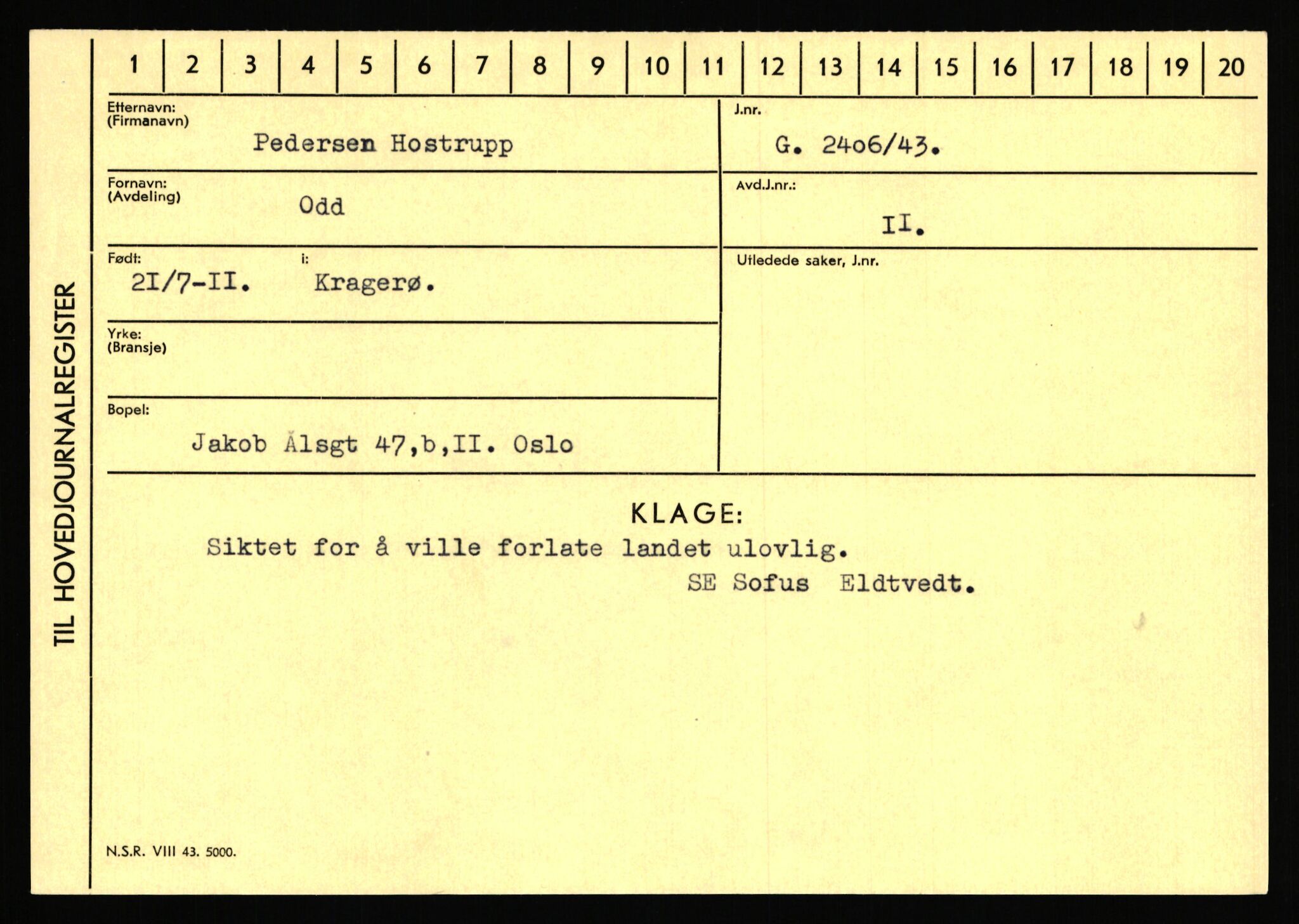 Statspolitiet - Hovedkontoret / Osloavdelingen, AV/RA-S-1329/C/Ca/L0007: Hol - Joelsen, 1943-1945, p. 936
