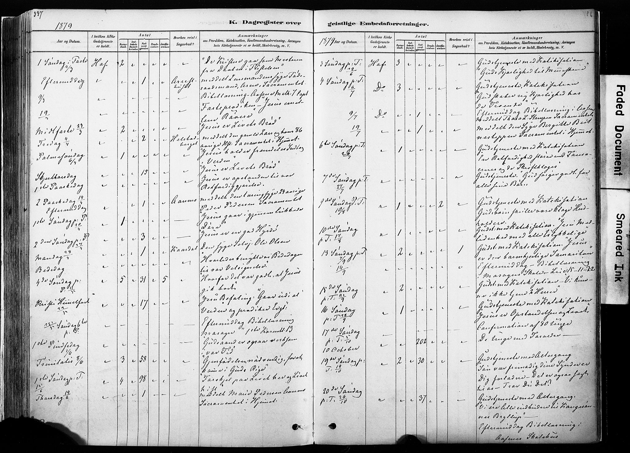 Hof prestekontor, AV/SAH-PREST-038/H/Ha/Haa/L0010: Parish register (official) no. 10, 1878-1909, p. 337