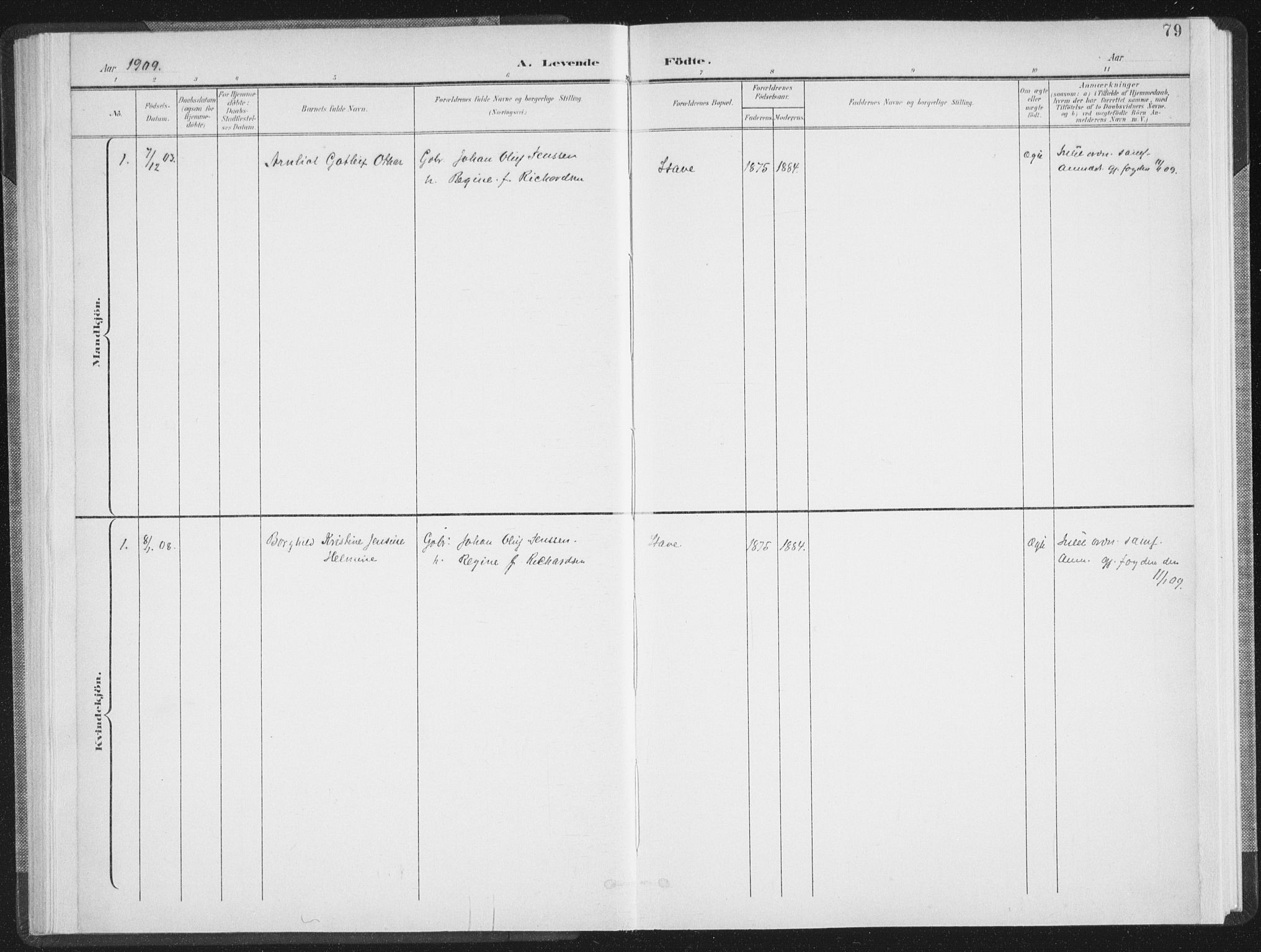 Ministerialprotokoller, klokkerbøker og fødselsregistre - Nordland, AV/SAT-A-1459/897/L1400: Parish register (official) no. 897A07, 1897-1908, p. 79