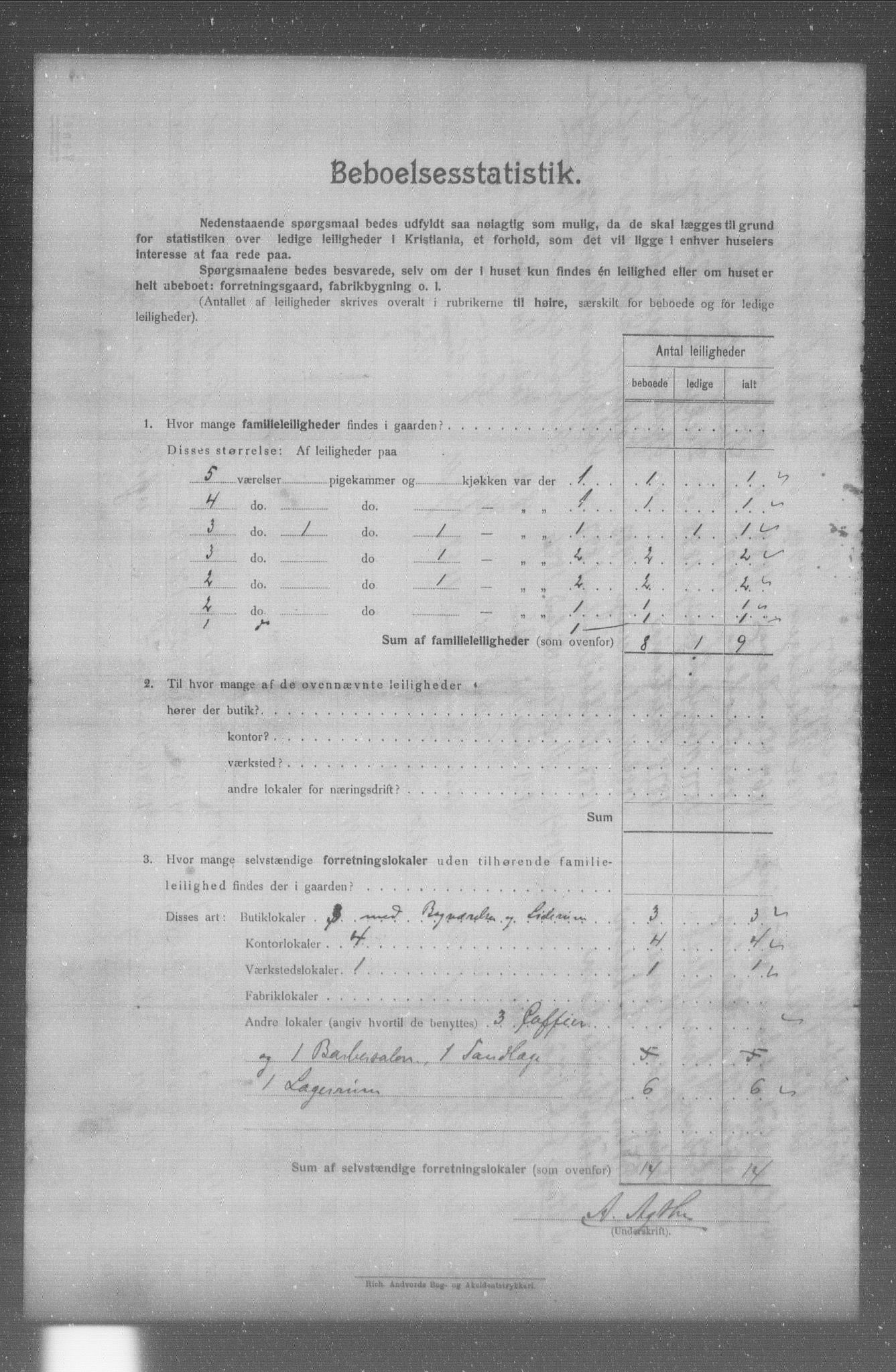 OBA, Municipal Census 1904 for Kristiania, 1904, p. 14237