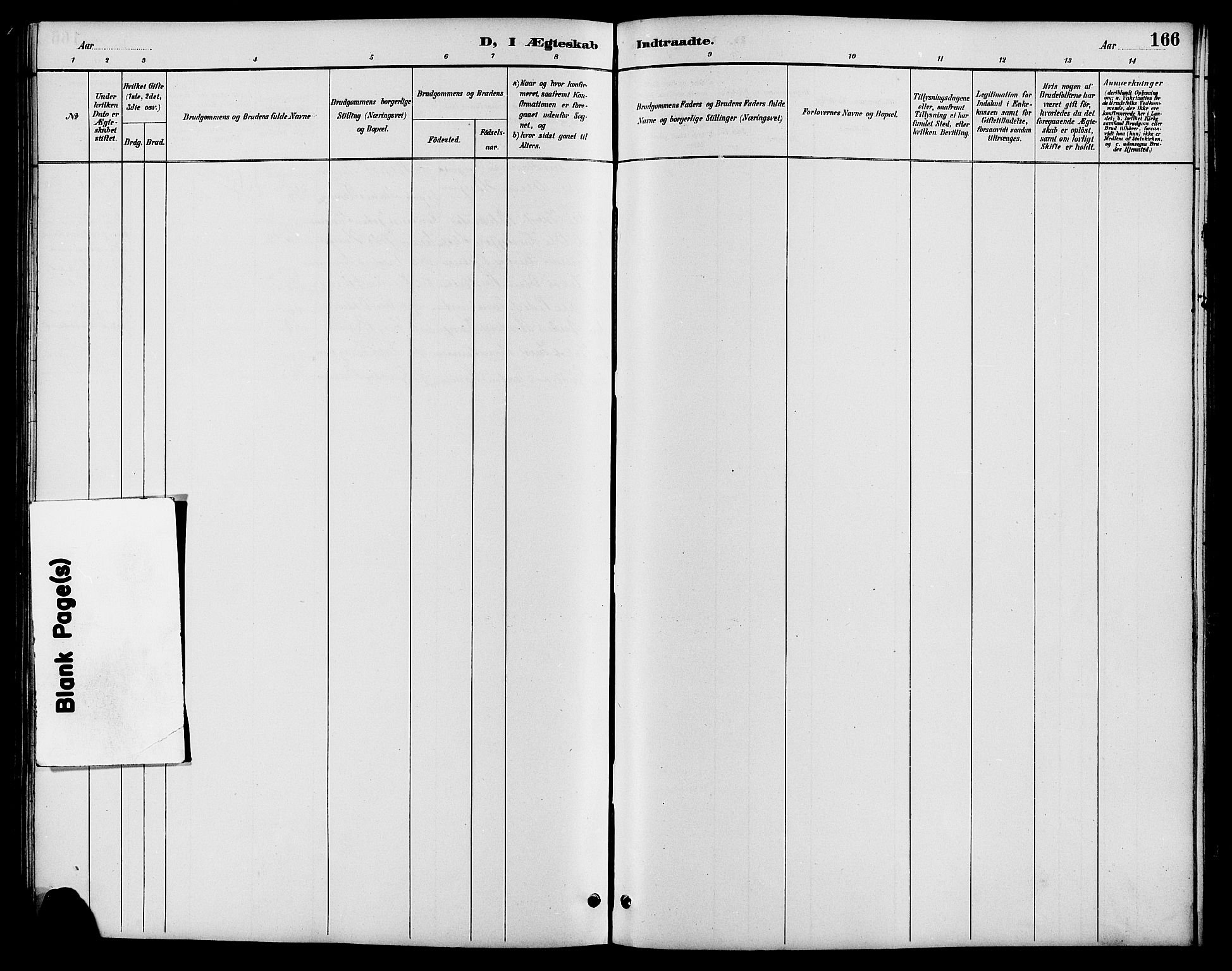 Nord-Fron prestekontor, SAH/PREST-080/H/Ha/Hab/L0006: Parish register (copy) no. 6, 1887-1914, p. 166