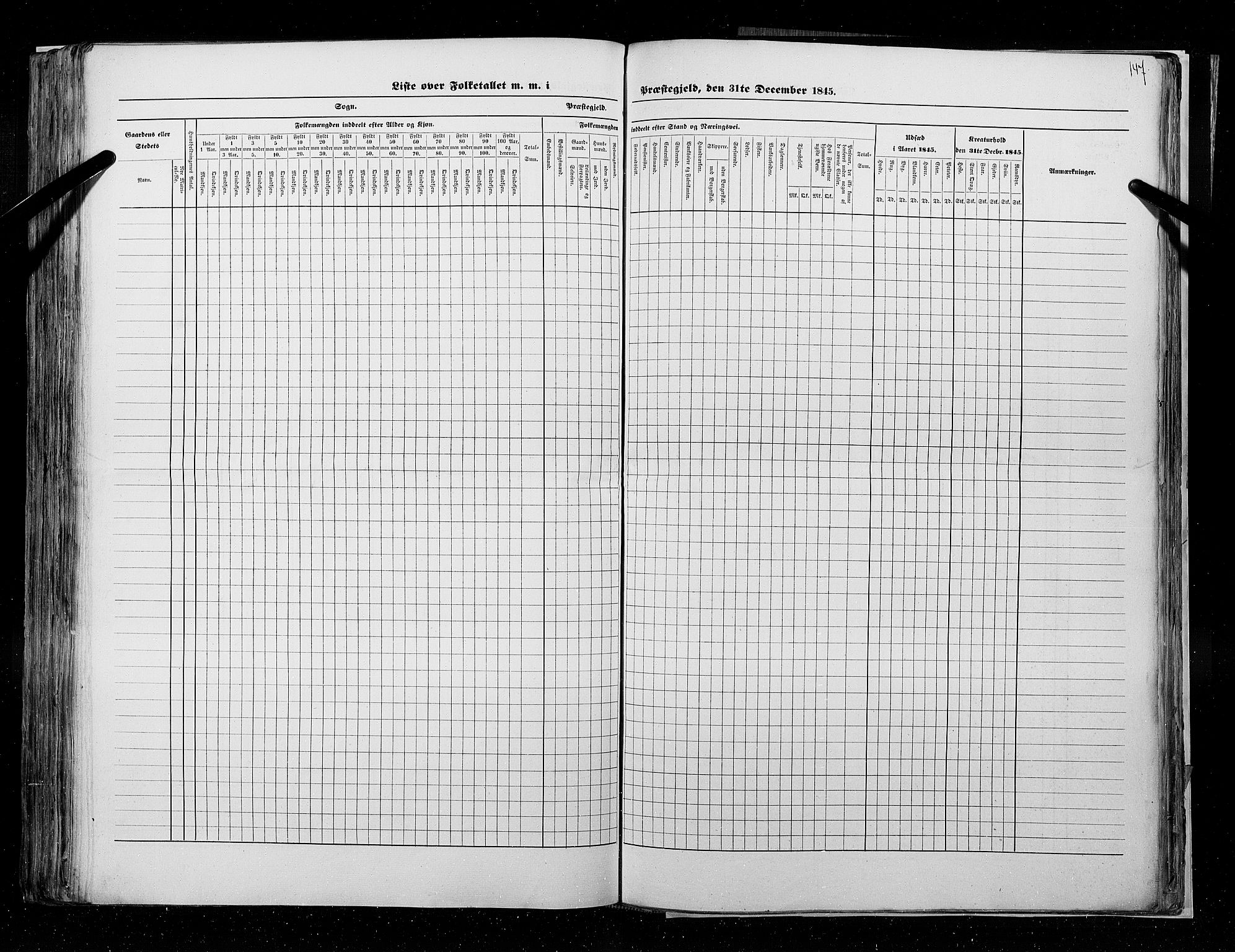 RA, Census 1845, vol. 9A: Nordre Trondhjems amt, 1845, p. 147