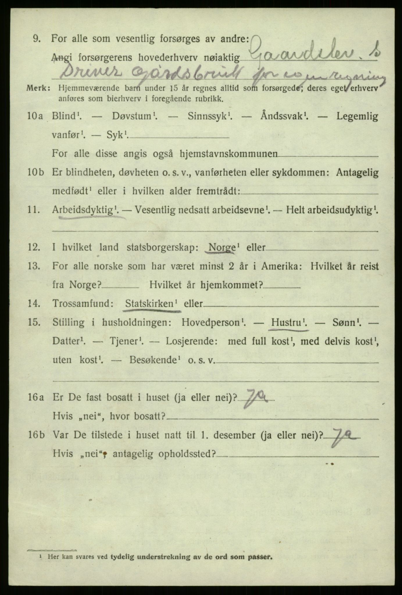 SAB, 1920 census for Davik, 1920, p. 4146