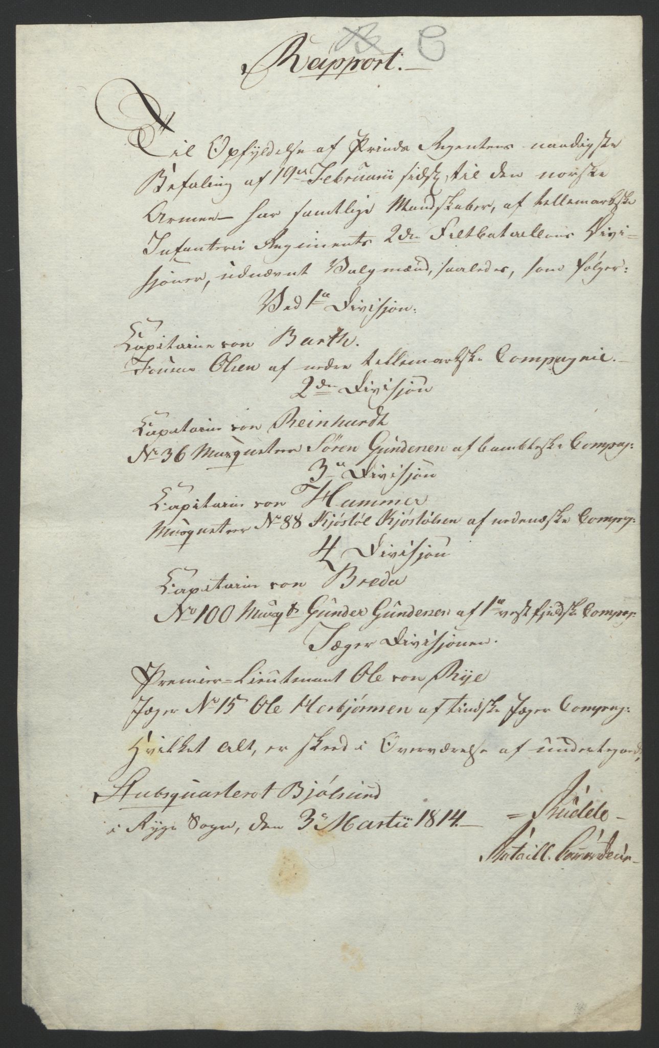Statsrådssekretariatet, AV/RA-S-1001/D/Db/L0007: Fullmakter for Eidsvollsrepresentantene i 1814. , 1814, p. 109