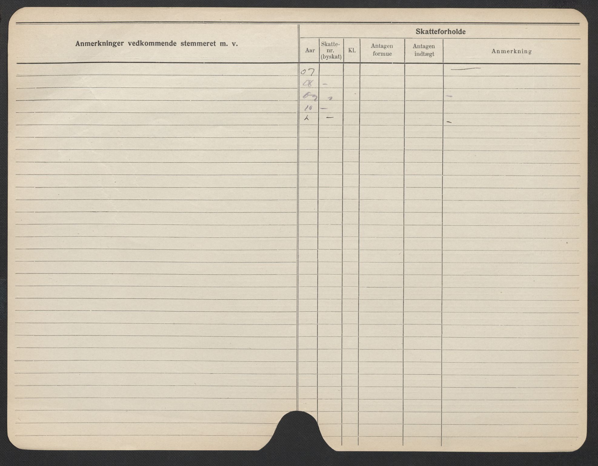 Oslo folkeregister, Registerkort, AV/SAO-A-11715/F/Fa/Fac/L0022: Kvinner, 1906-1914, p. 271b