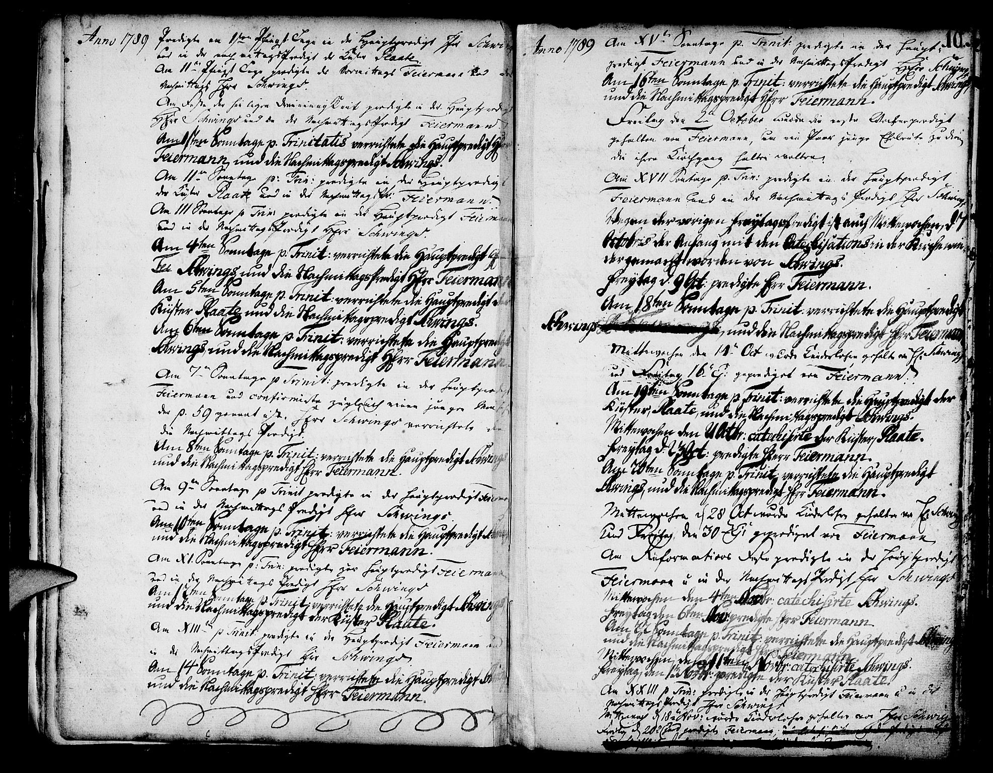 Mariakirken Sokneprestembete, AV/SAB-A-76901/H/Haa/L0003: Parish register (official) no. A 3, 1786-1815, p. 10