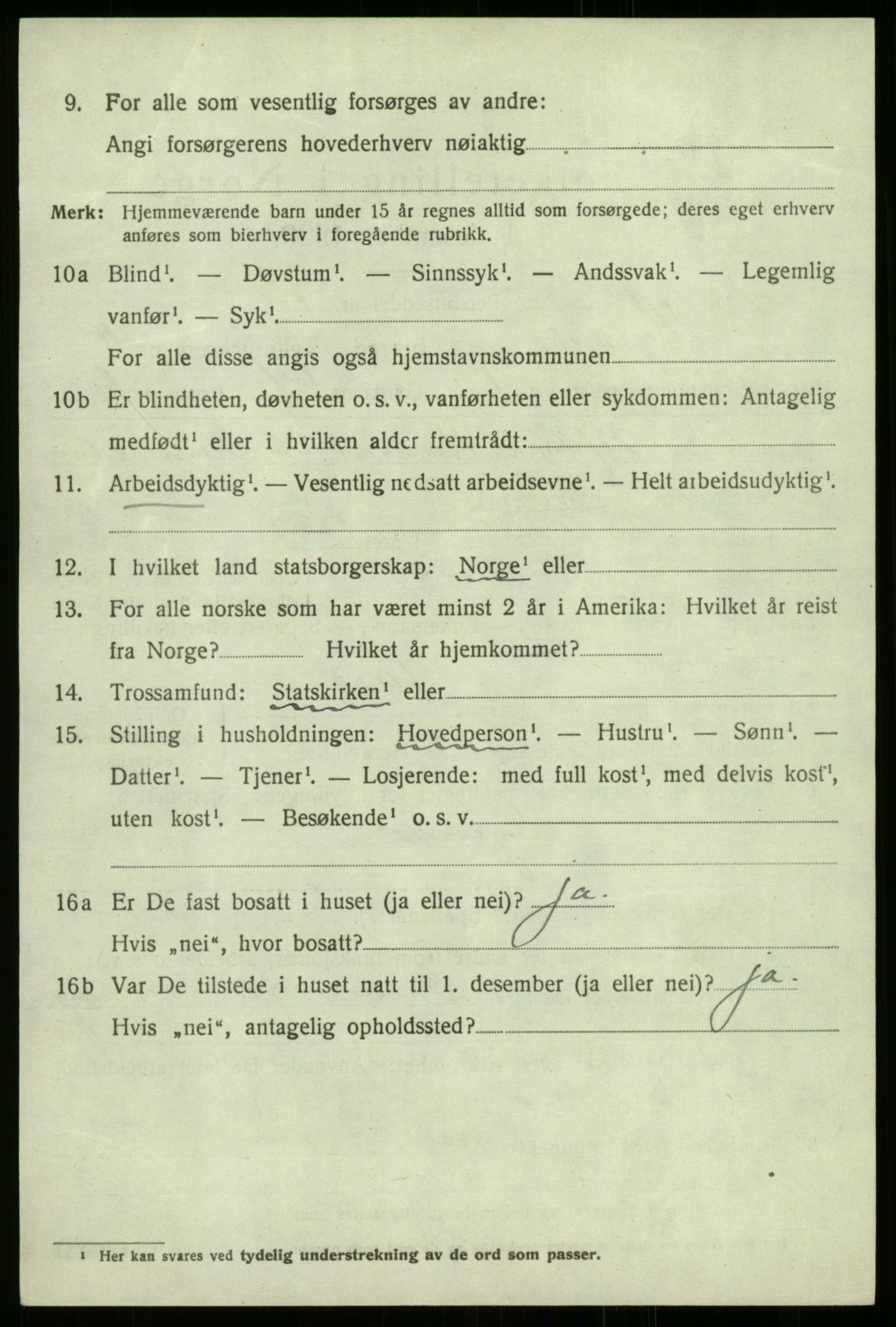 SAB, 1920 census for Kyrkjebø, 1920, p. 5728