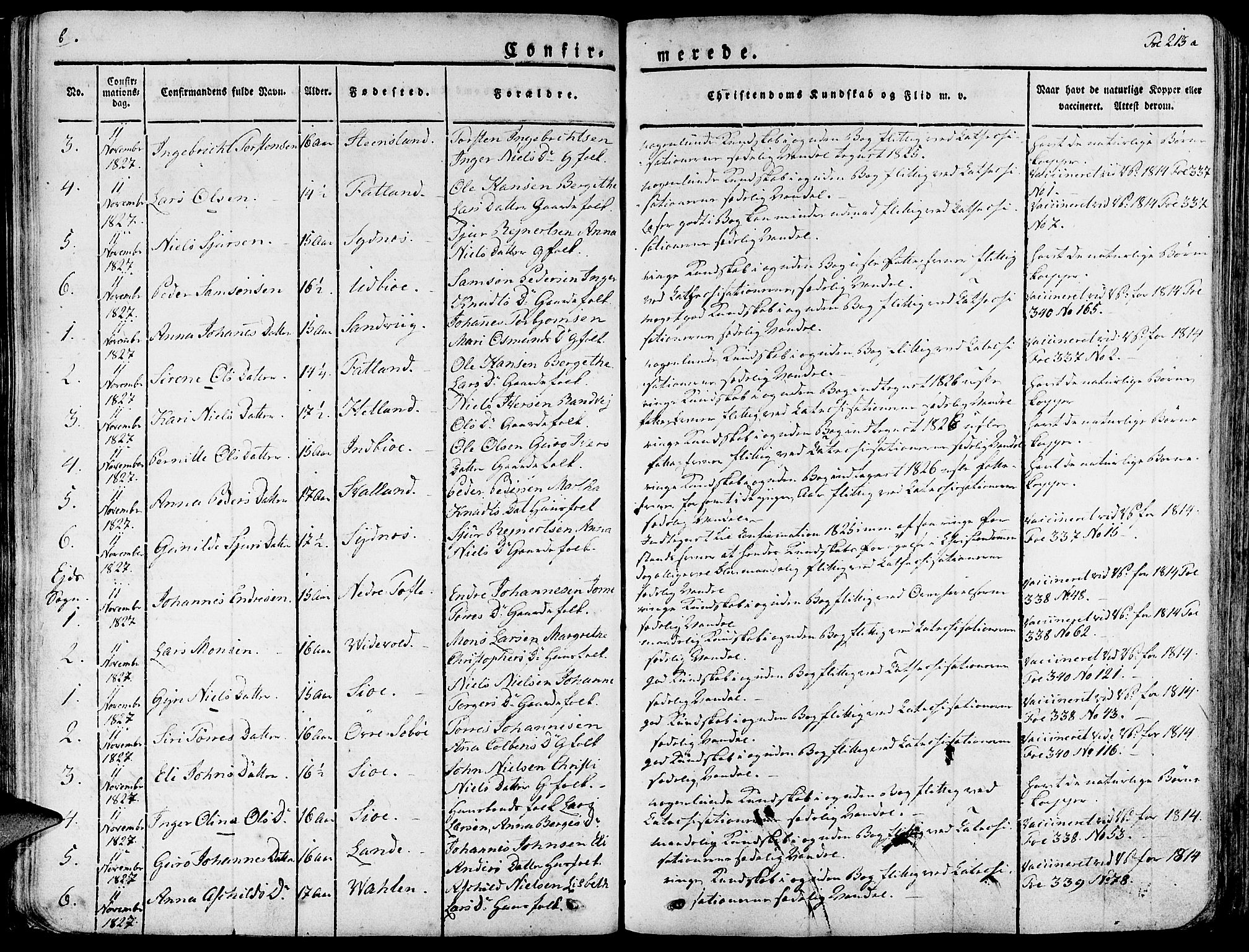 Fjelberg sokneprestembete, SAB/A-75201/H/Haa: Parish register (official) no. A 5, 1822-1834, p. 213