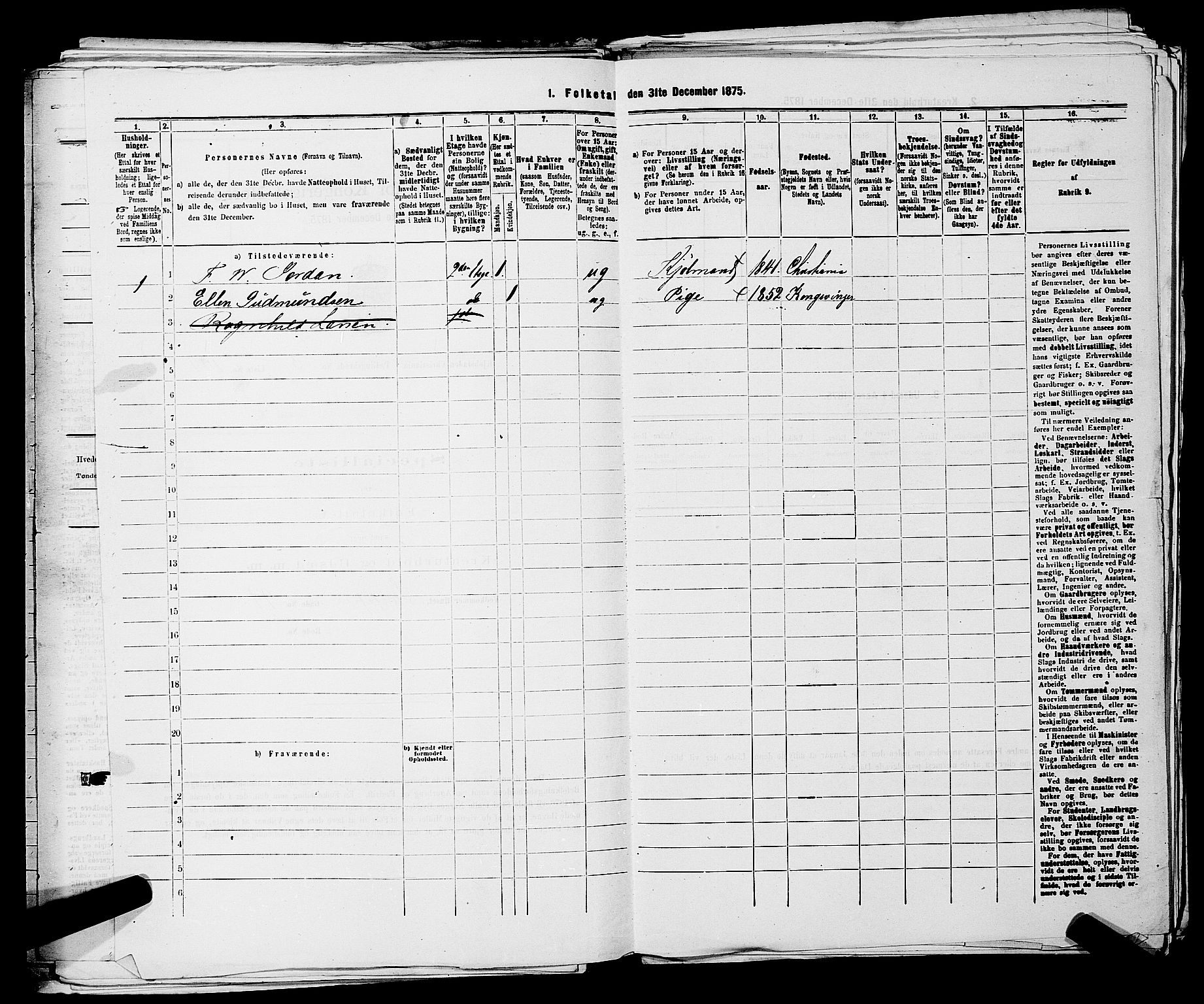 RA, 1875 census for 0301 Kristiania, 1875, p. 459