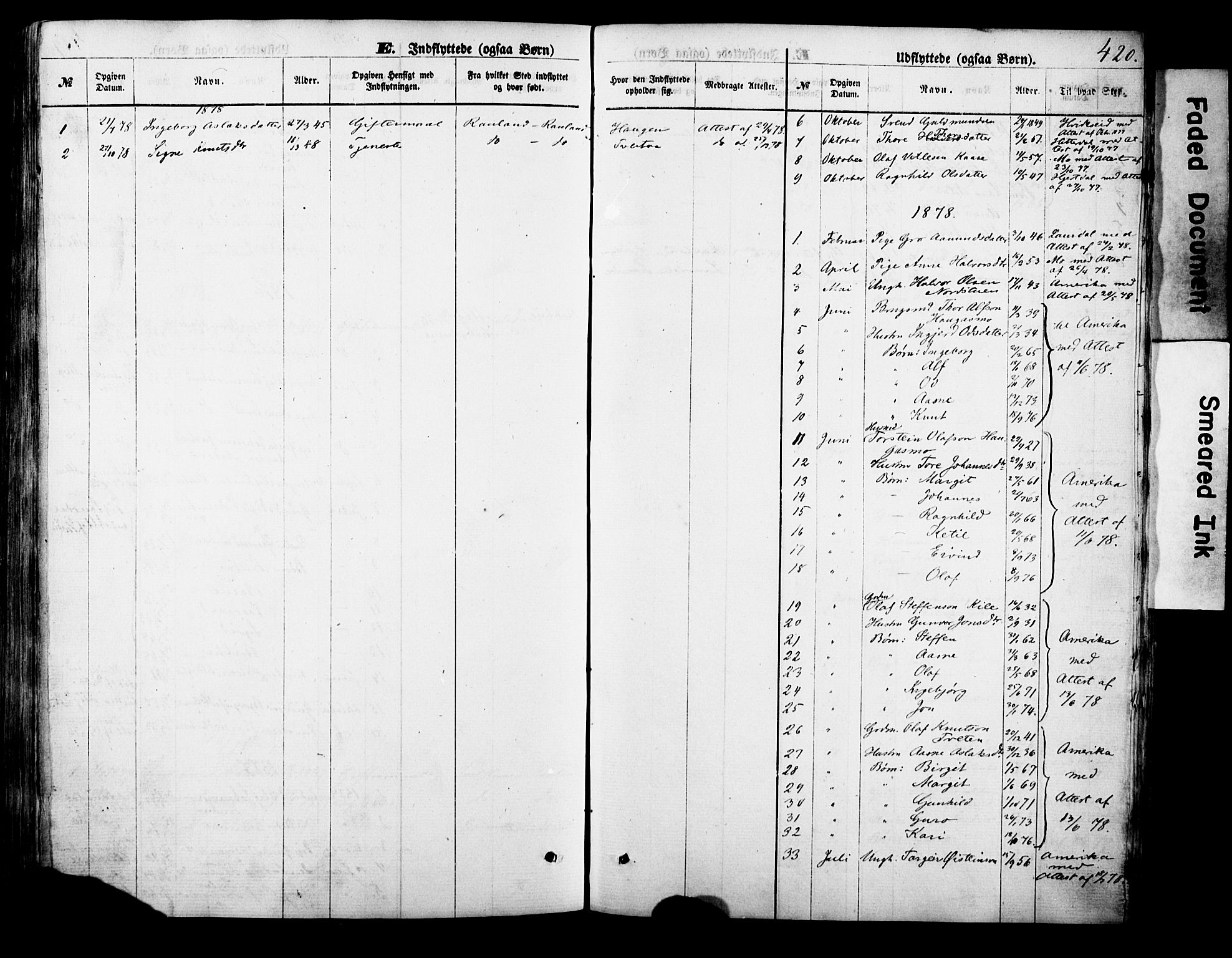 Vinje kirkebøker, SAKO/A-312/F/Fa/L0005: Parish register (official) no. I 5, 1870-1886, p. 420