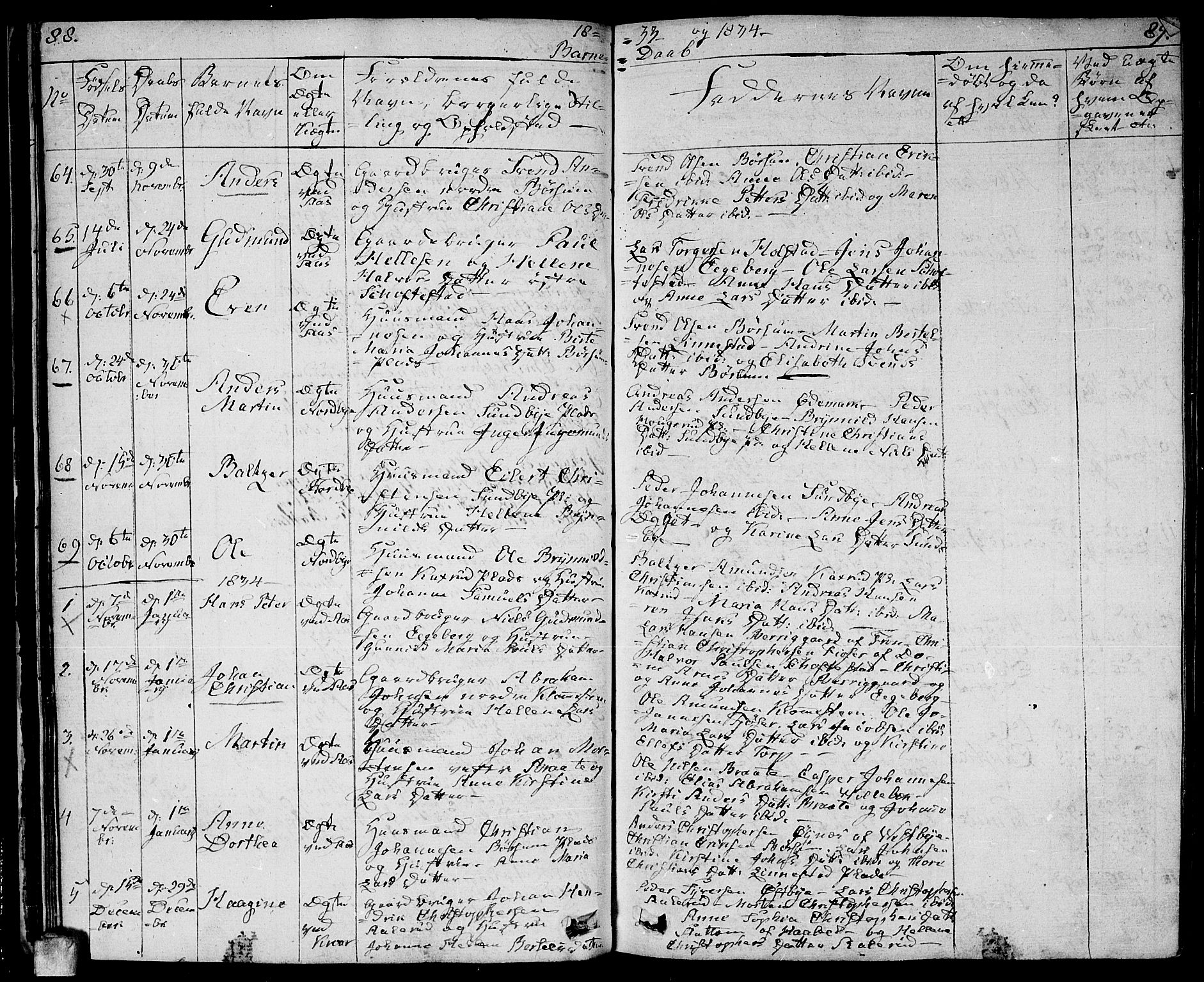 Ås prestekontor Kirkebøker, AV/SAO-A-10894/F/Fa/L0005: Parish register (official) no. I 5, 1827-1840, p. 88-89